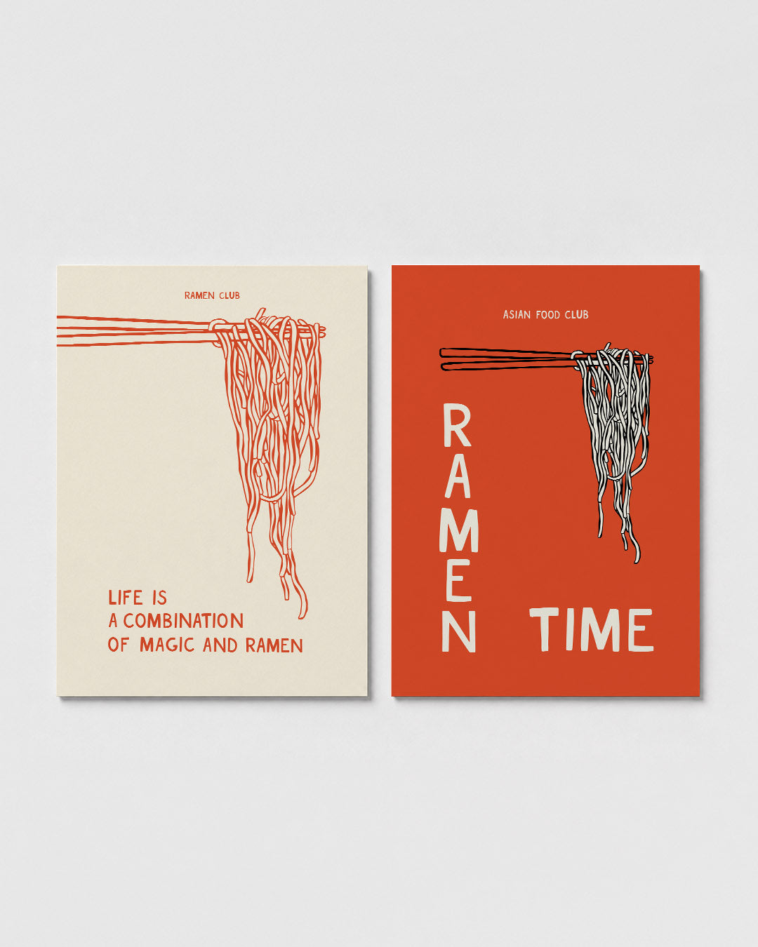 Lijnen en noodles Posterset