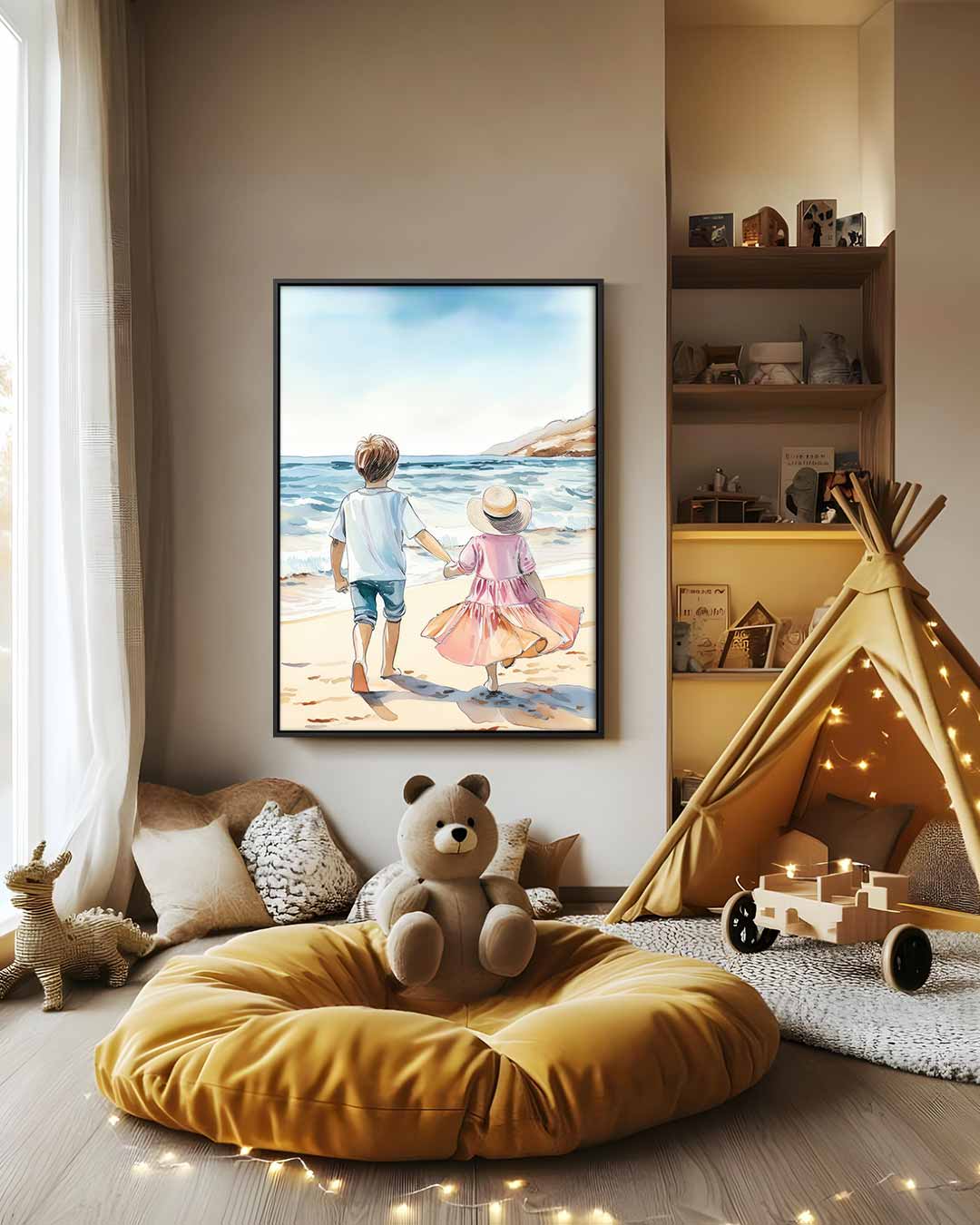 Zonnestraal Avontuur Kunstwerk-canvas-dibond-plexiglas-wanddecoratie-WallArtistic