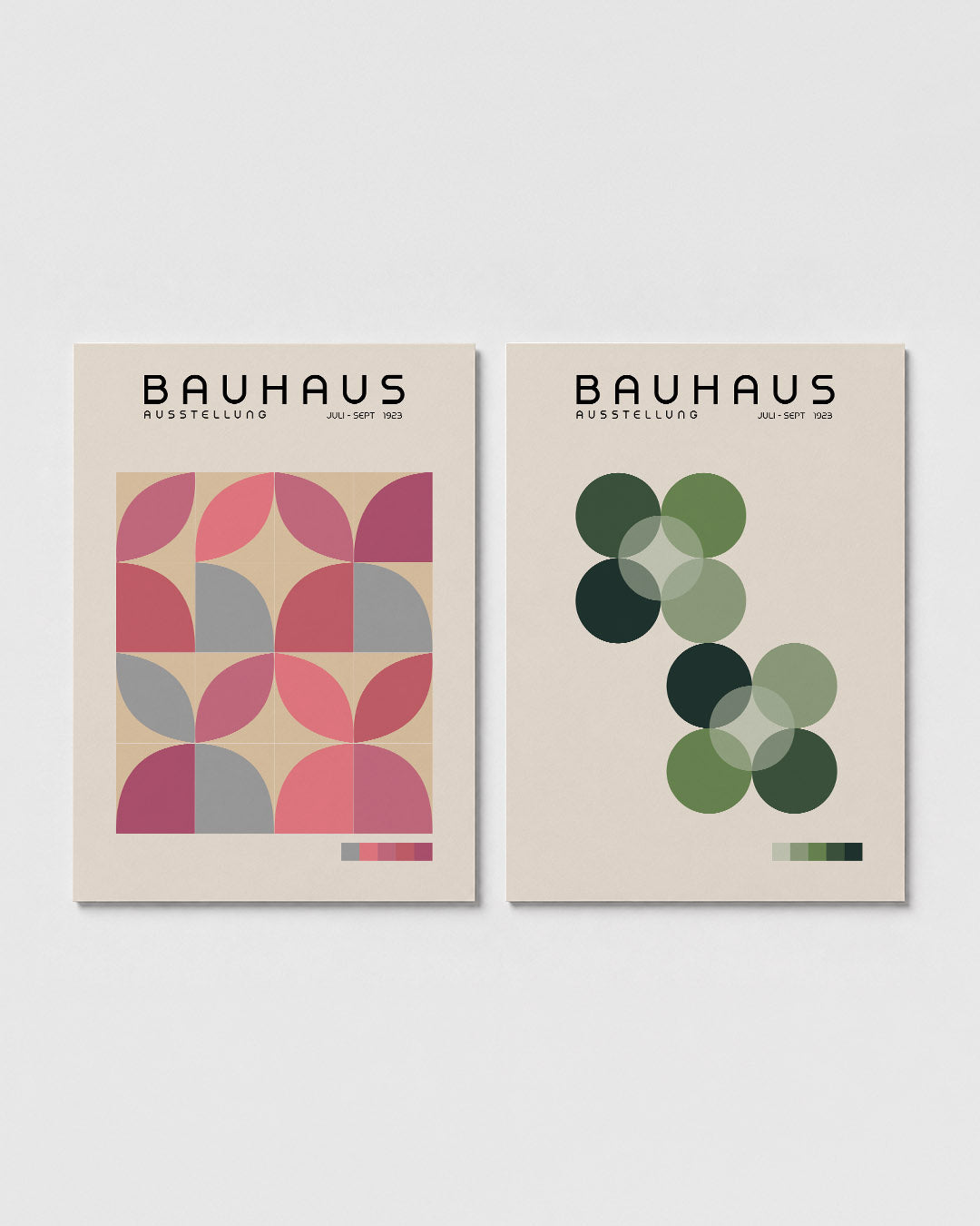Kleurige vormen Posterset