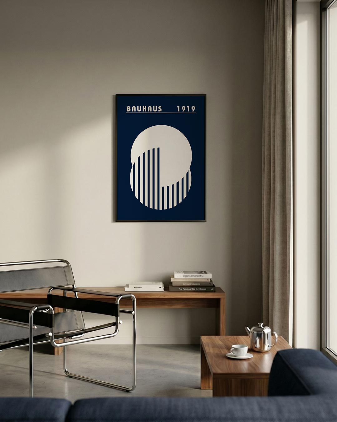 Cirkel en lijnen Poster