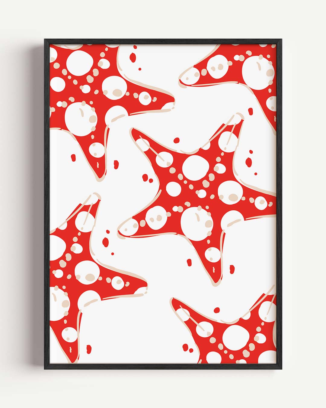 Speelse Sterren Vlekken Poster-WallArtistic