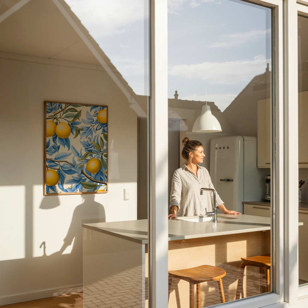 Zonnige Citroen Paradijs Poster-WallArtistic