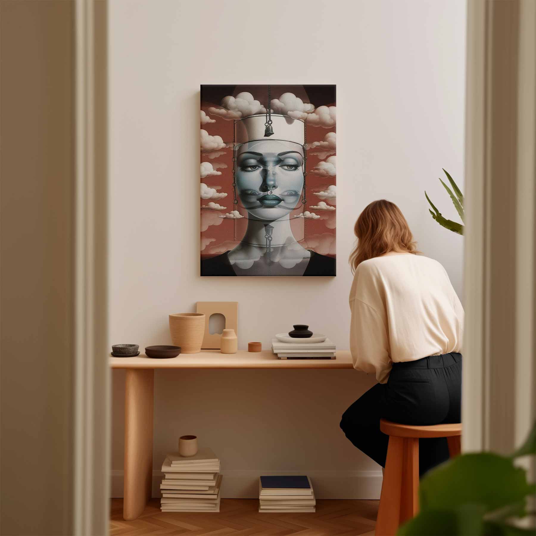 Dromerige Illusie Kunstwerk-canvas-dibond-plexiglas-wanddecoratie-WallArtistic