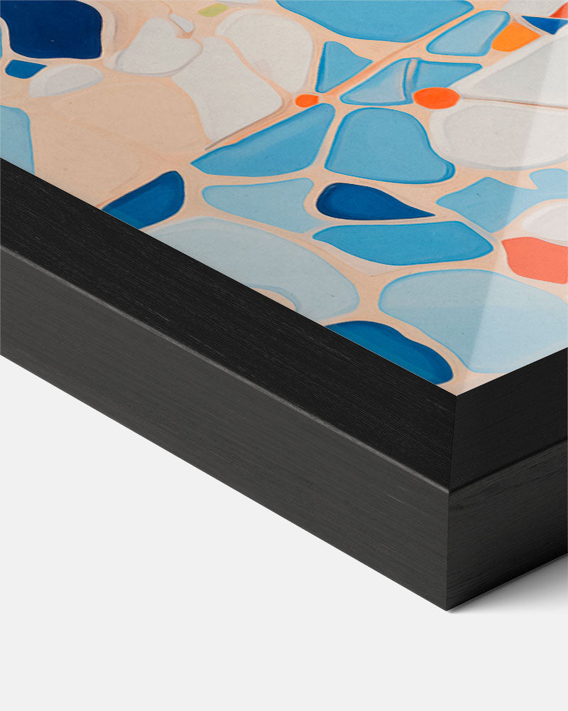 Kleurrijke Abstracte Mozaïekposter-WallArtistic