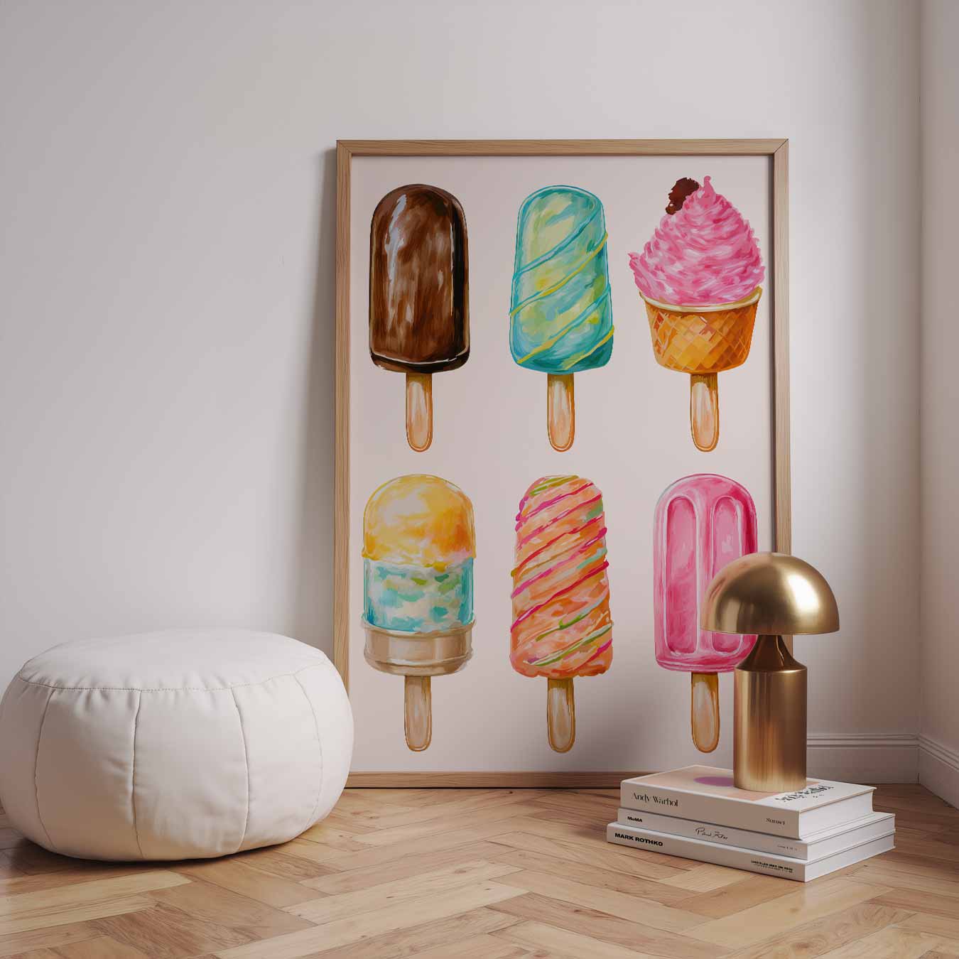 Zomerse IJsstokjes Poster