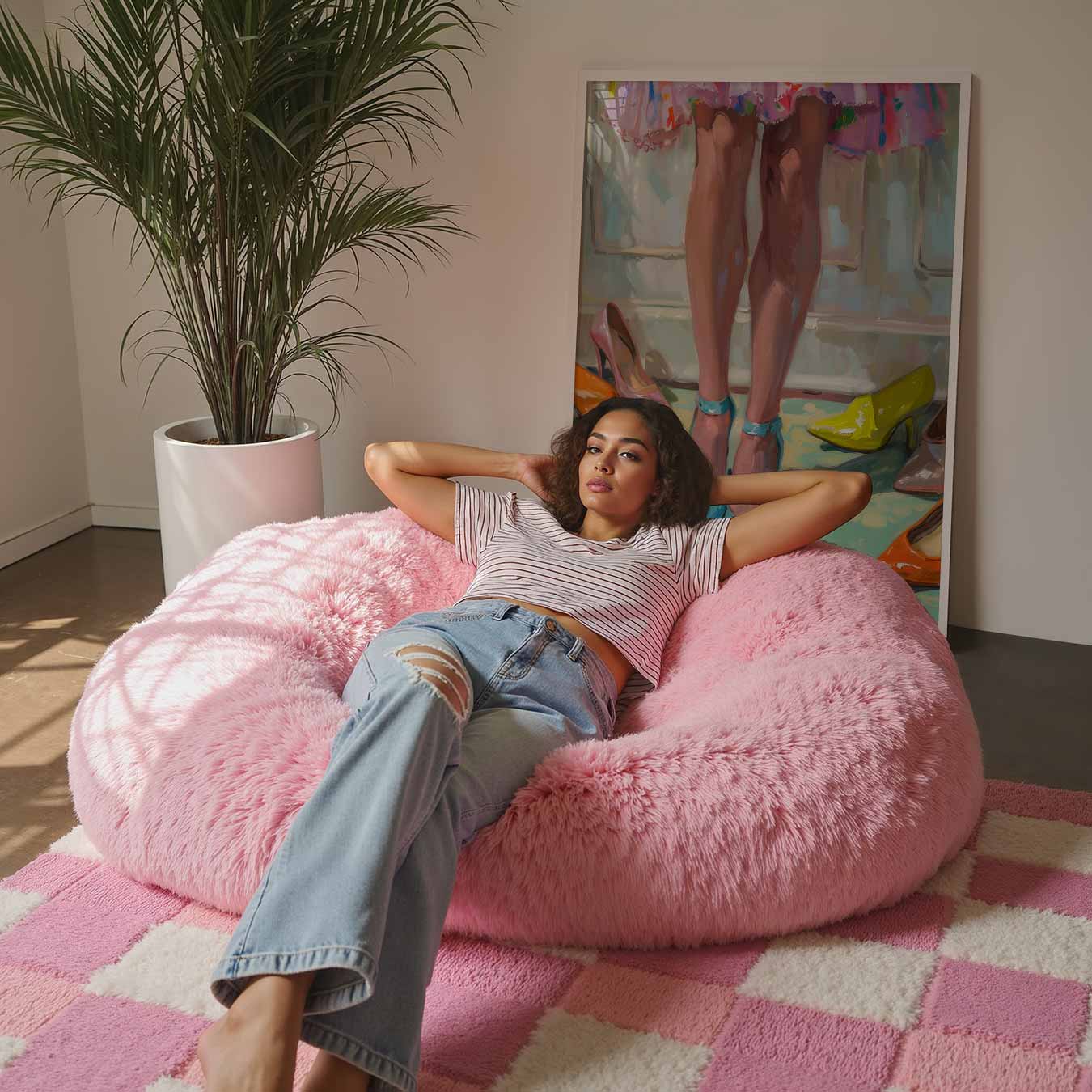 Kleurrijke Schoenenkeuze Poster-WallArtistic