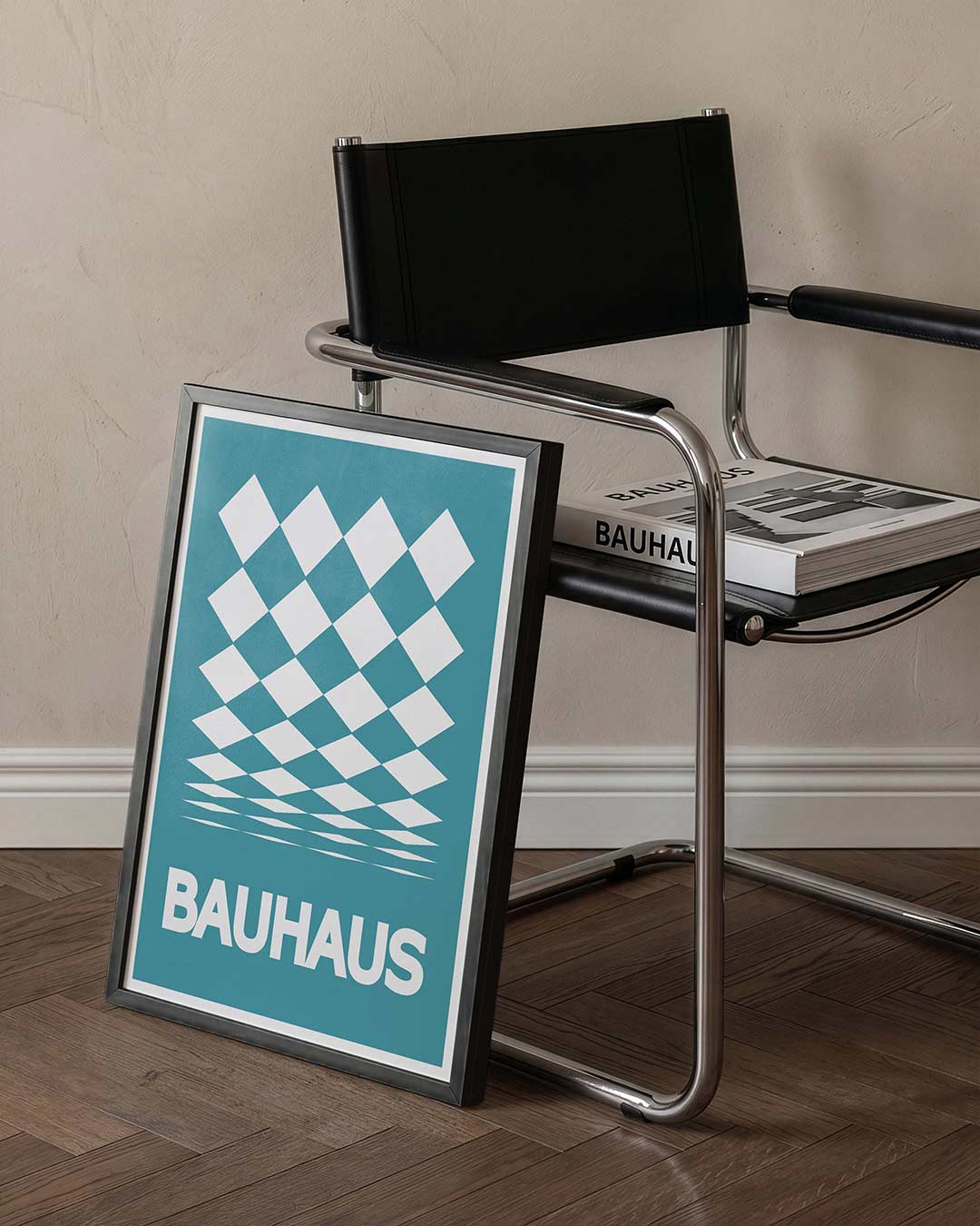 Ruitpatroon en diepte Poster