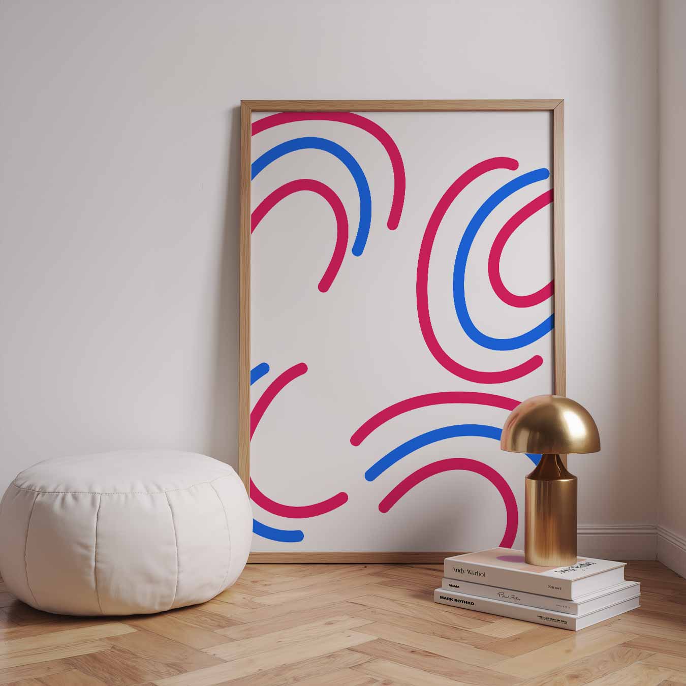 Kleurrijke Abstracte Golven Poster-WallArtistic