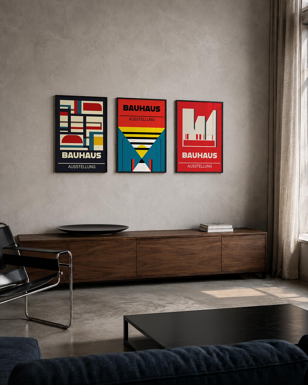 Kleurvlakken en lijnen Posterset
