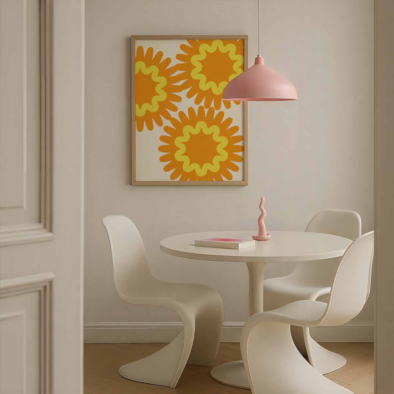 Zonnestraal Bloemen Poster-WallArtistic