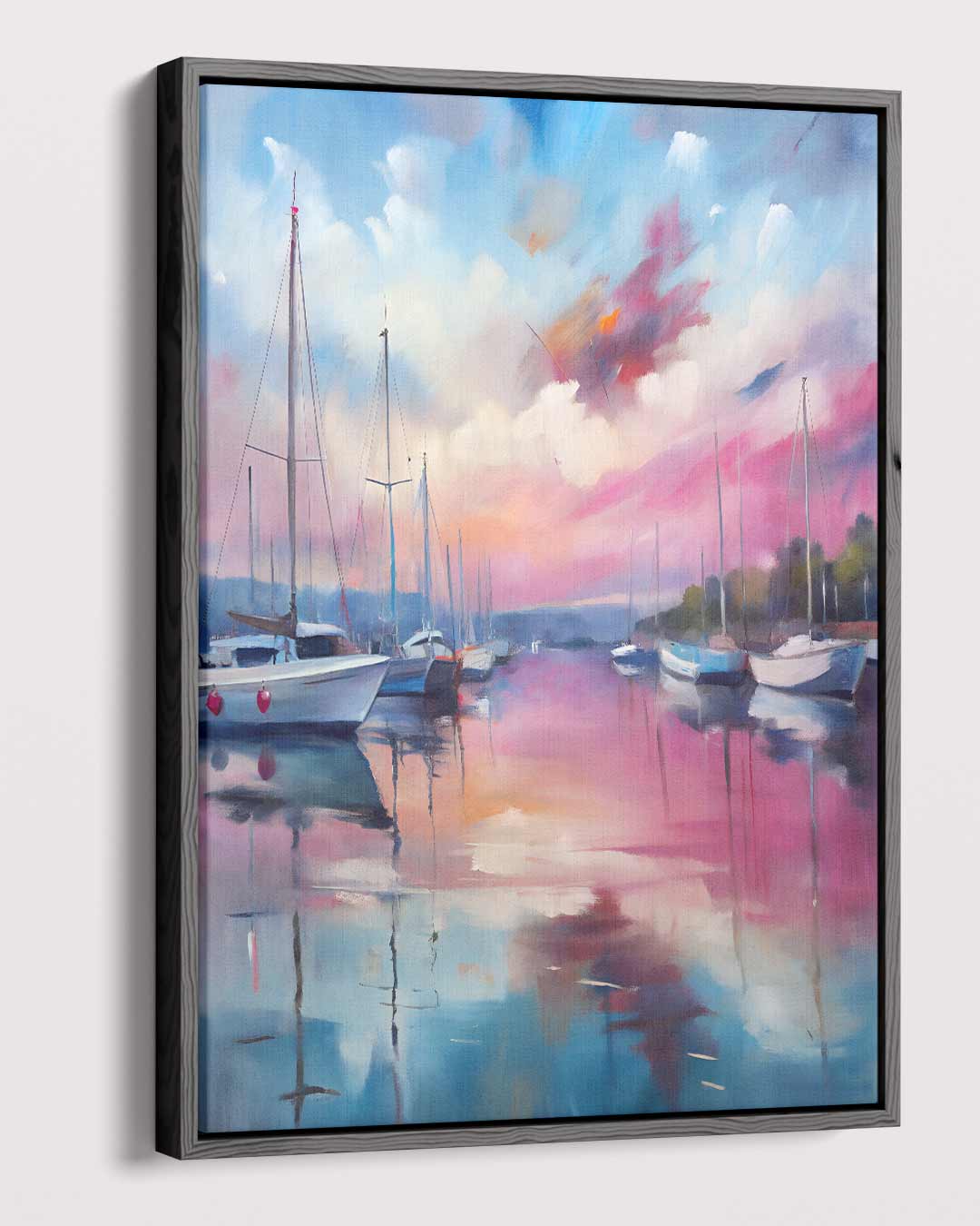 Zonsondergang Aan Het Water Kunstwerk-canvas-dibond-plexiglas-wanddecoratie-WallArtistic