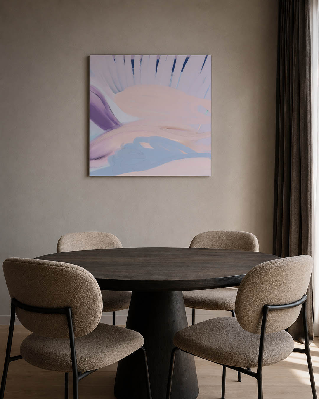 Zachte kleurencompositie Kunstwerk