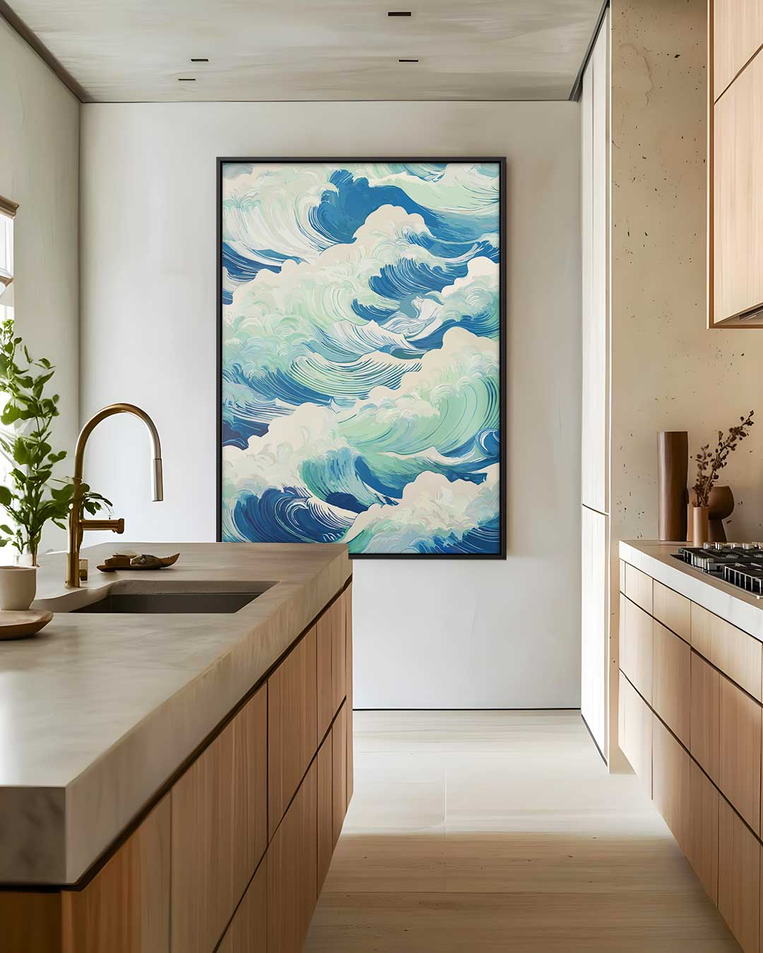 Golvende Harmonie Kunstwerk-canvas-dibond-plexiglas-wanddecoratie-WallArtistic