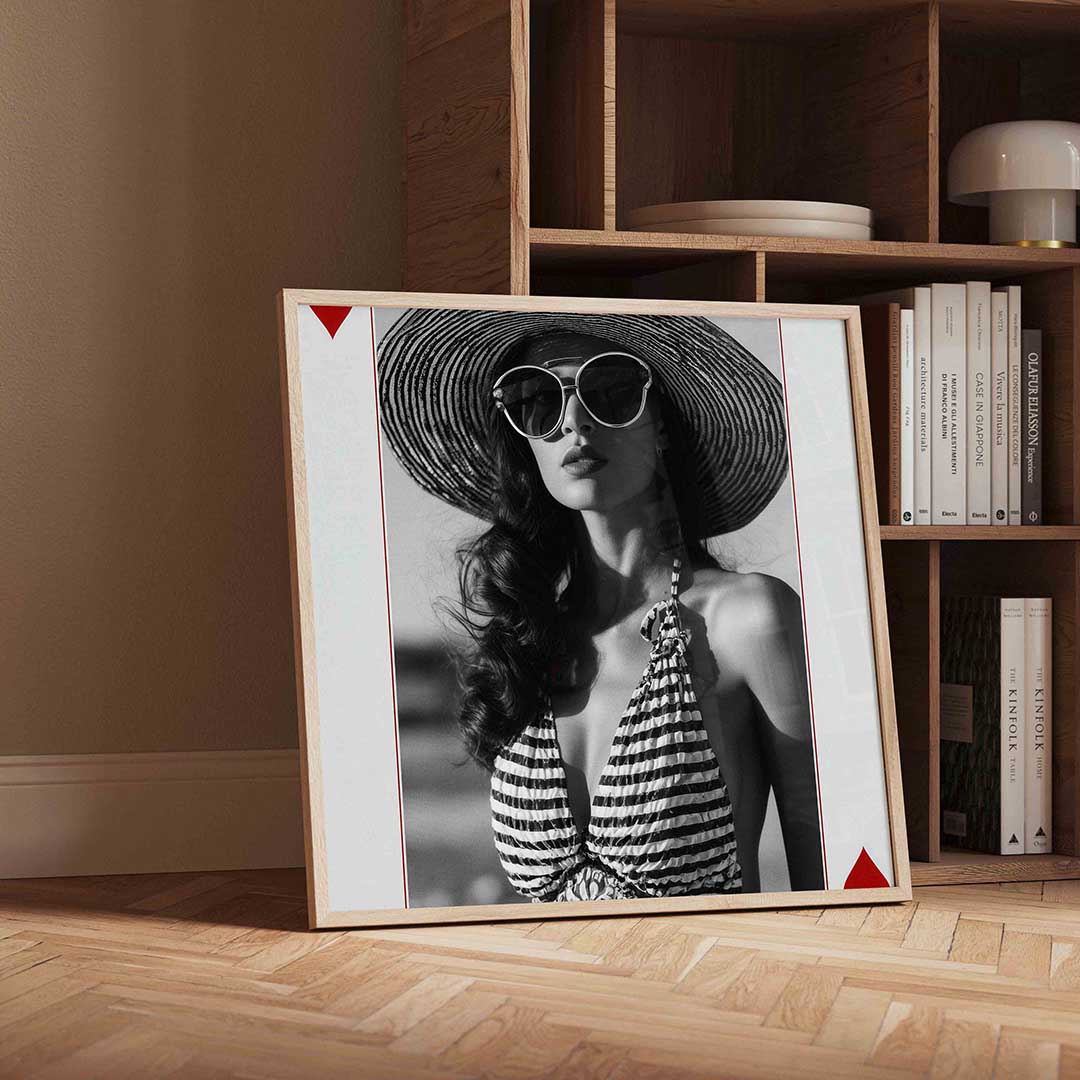 Vrouw met hoed Poster