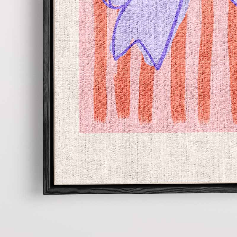 Vrolijke Strik met Strepen Kunstwerk-canvas-dibond-plexiglas-wanddecoratie-WallArtistic