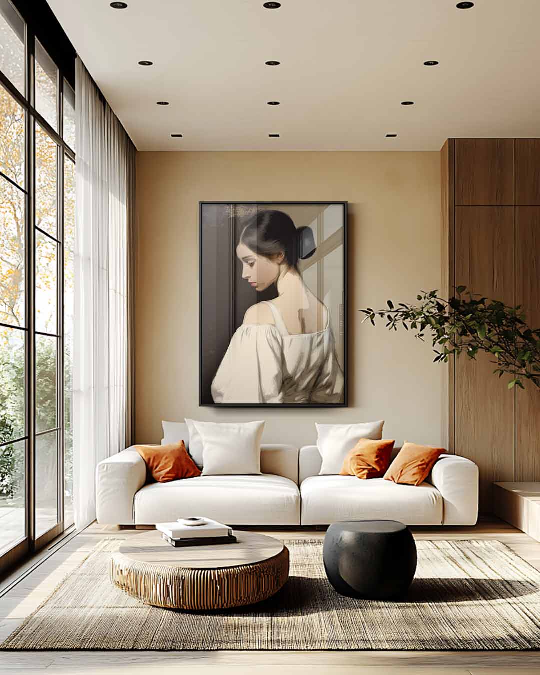 Elegante Terugblik Kunstwerk-canvas-dibond-plexiglas-wanddecoratie-WallArtistic
