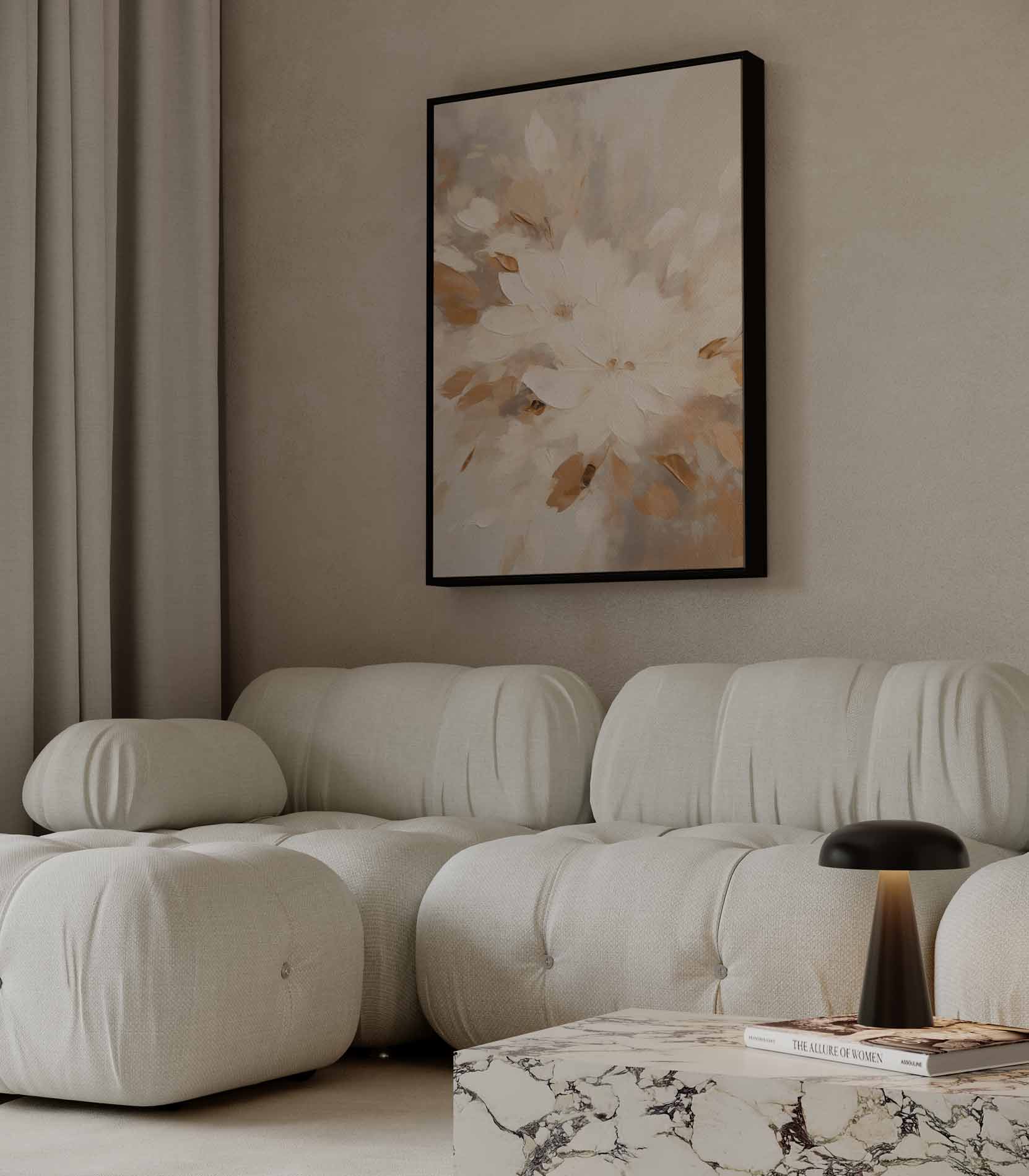 Elegantie in Bloei Kunstwerk-canvas-dibond-plexiglas-wanddecoratie-WallArtistic