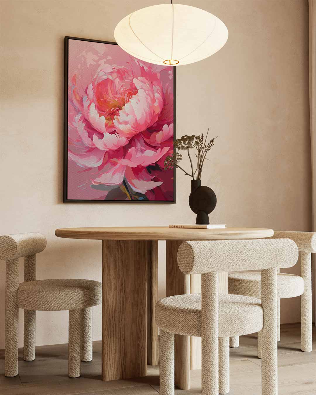 Stralende Bloem Fantasie Kunstwerk-canvas-dibond-plexiglas-wanddecoratie-WallArtistic