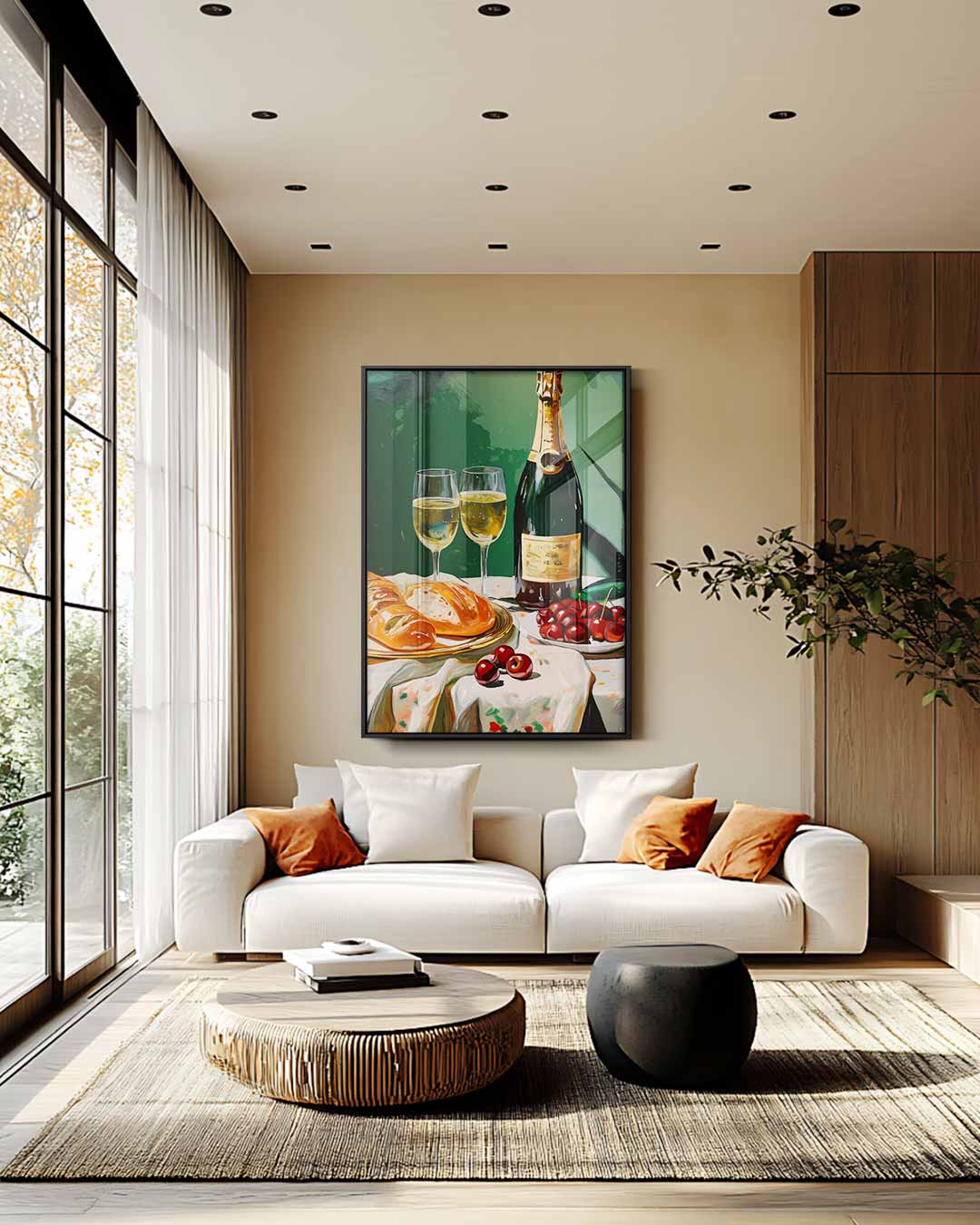 Luxe Avondmaal Stilleven Kunstwerk-canvas-dibond-plexiglas-wanddecoratie-WallArtistic