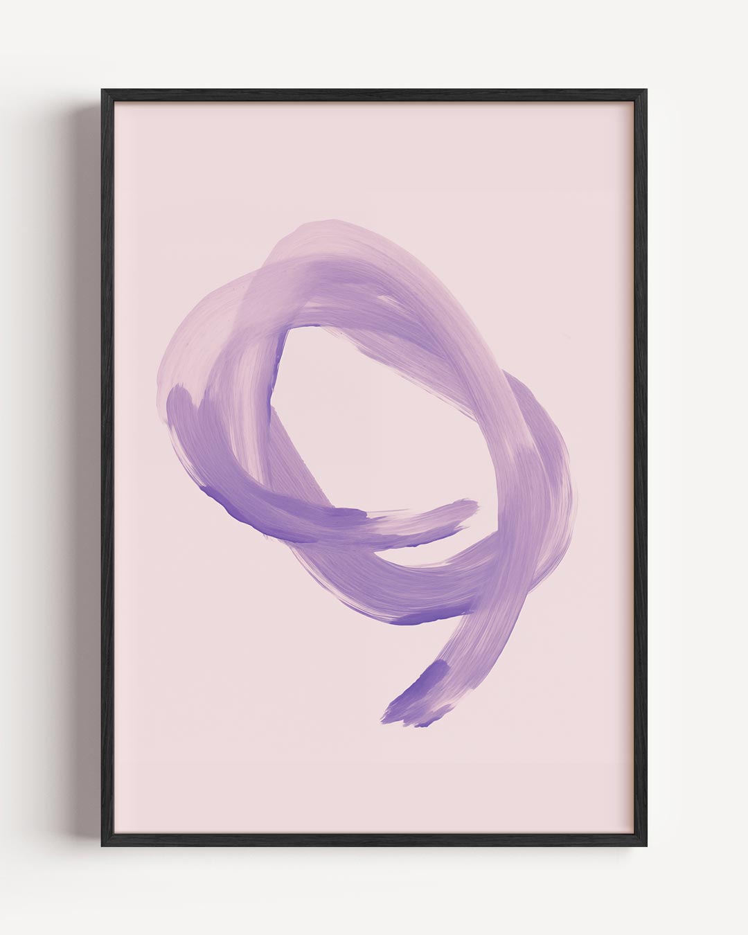 Zachte Paarse Penseelstreken Poster-WallArtistic