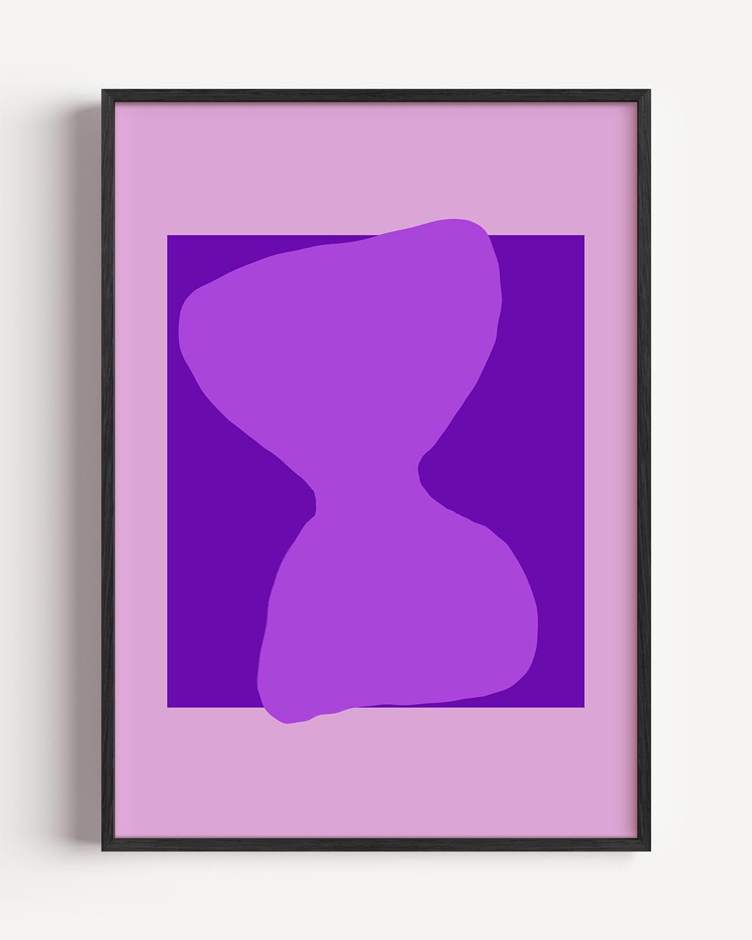 Abstracte Paarse Harmonie Poster-WallArtistic