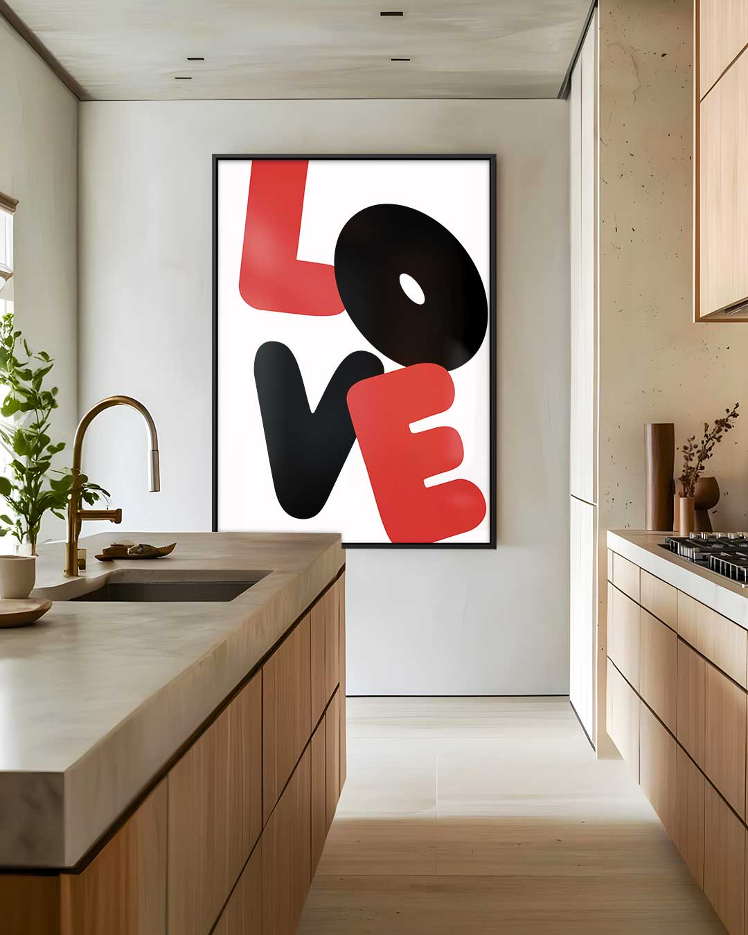 Liefdevolle Vormen Kunstwerk-canvas-dibond-plexiglas-wanddecoratie-WallArtistic