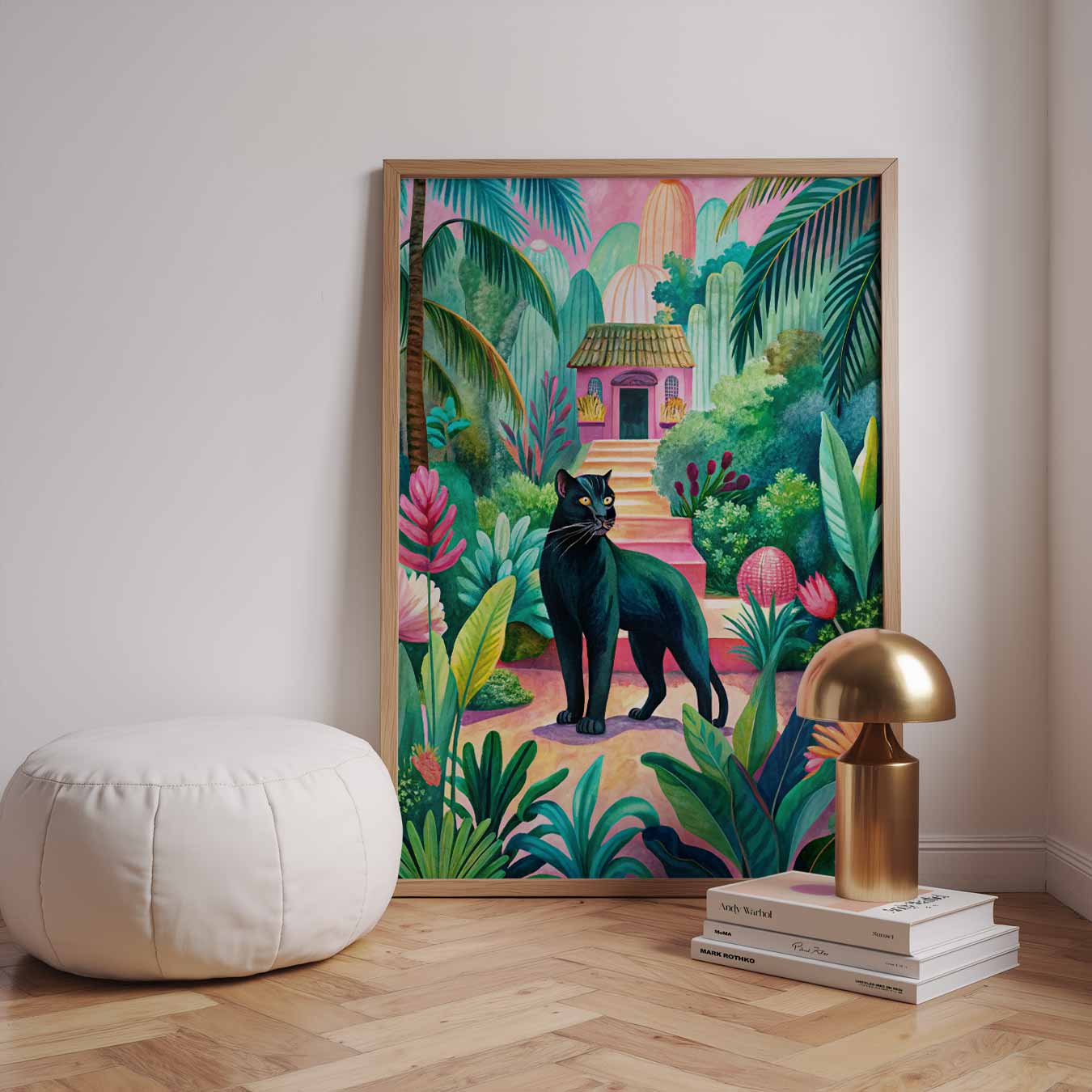 Tropische Jungle Panther Poster-WallArtistic