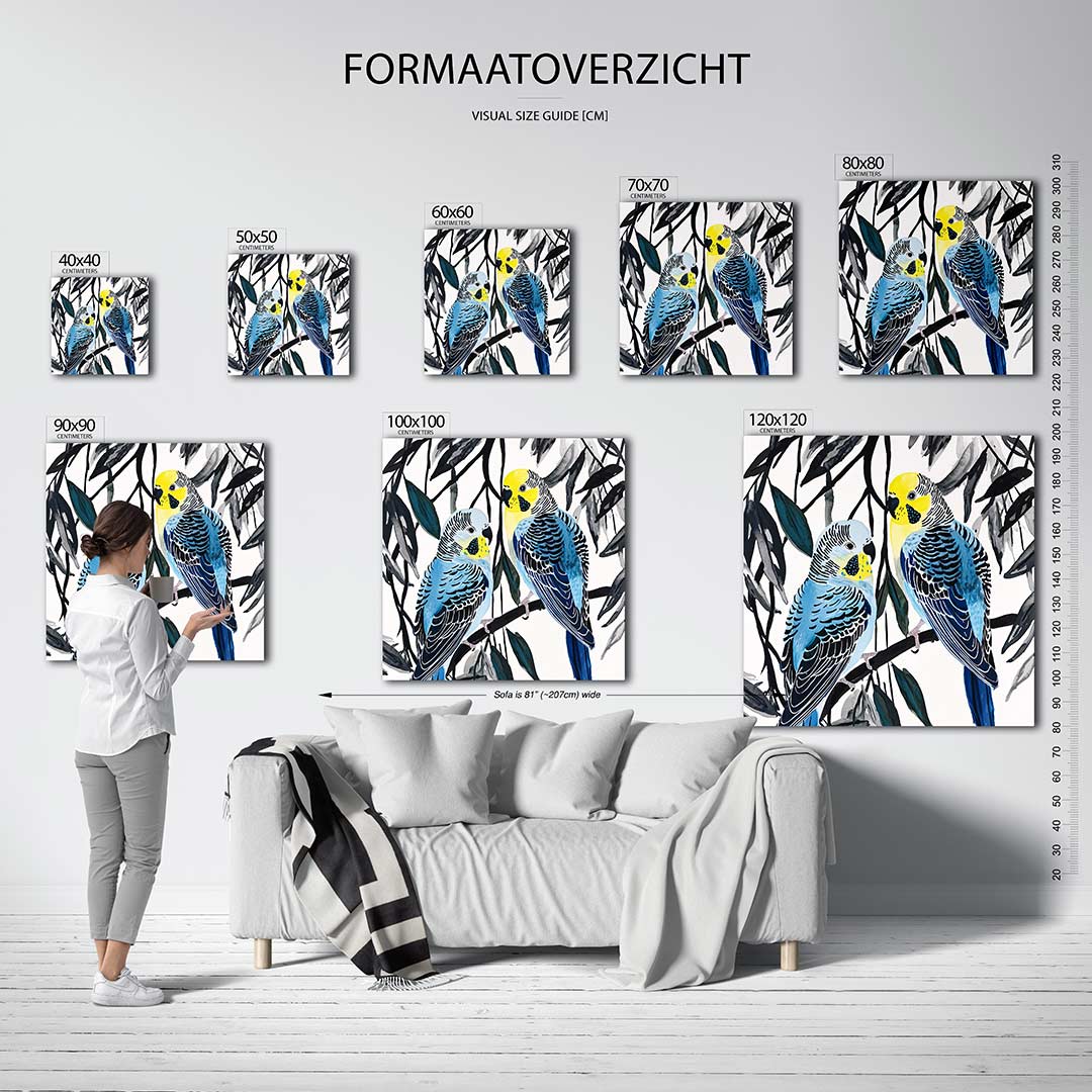 Vogels op tak Kunstwerk