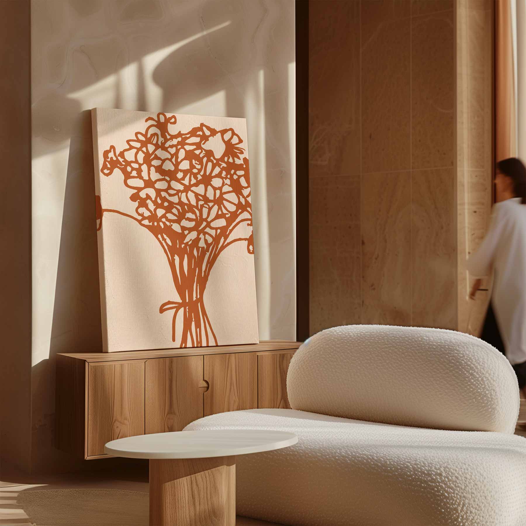 Bloeiende Contouren Kunstwerk-canvas-dibond-plexiglas-wanddecoratie-WallArtistic
