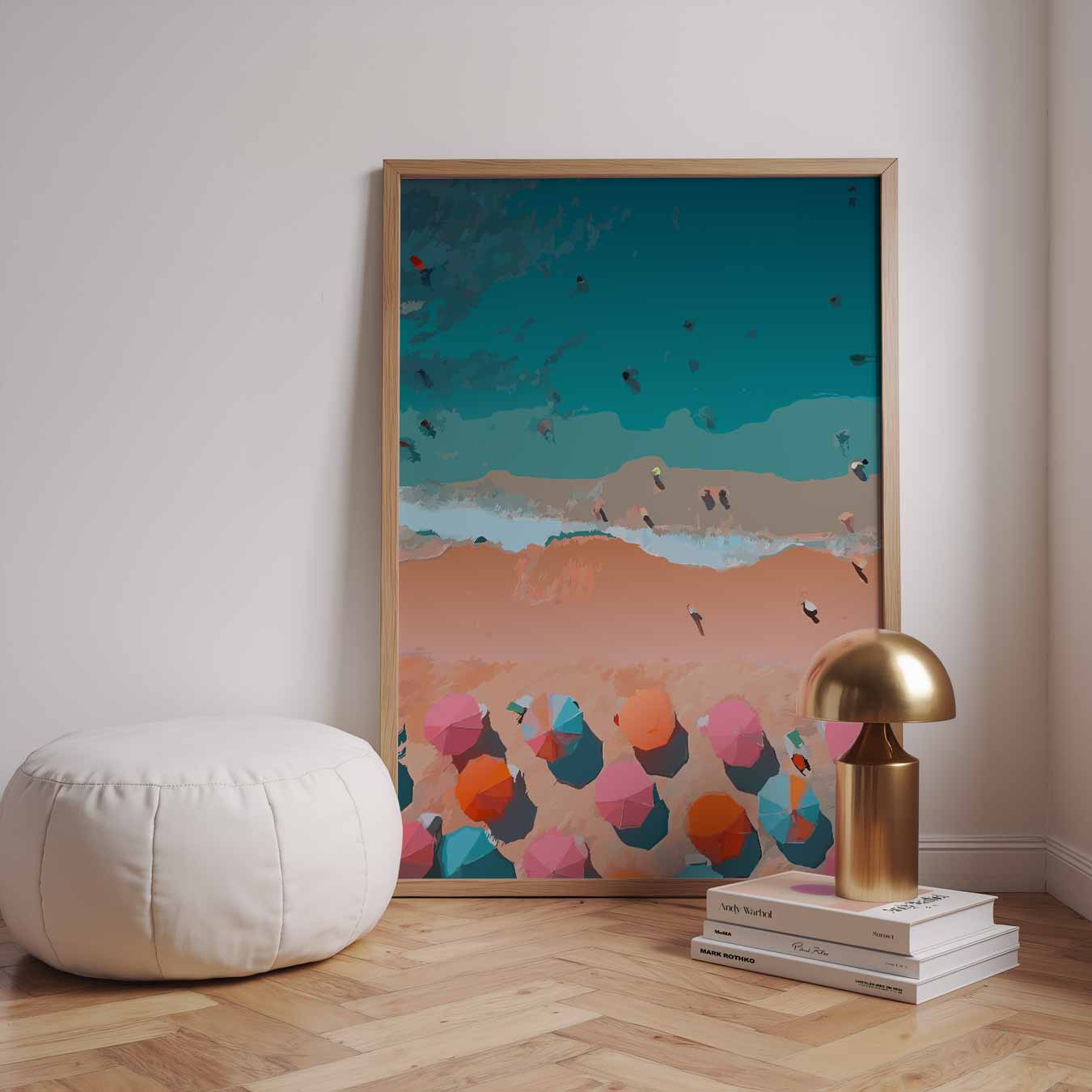 Zonsondergang aan het Strand Poster