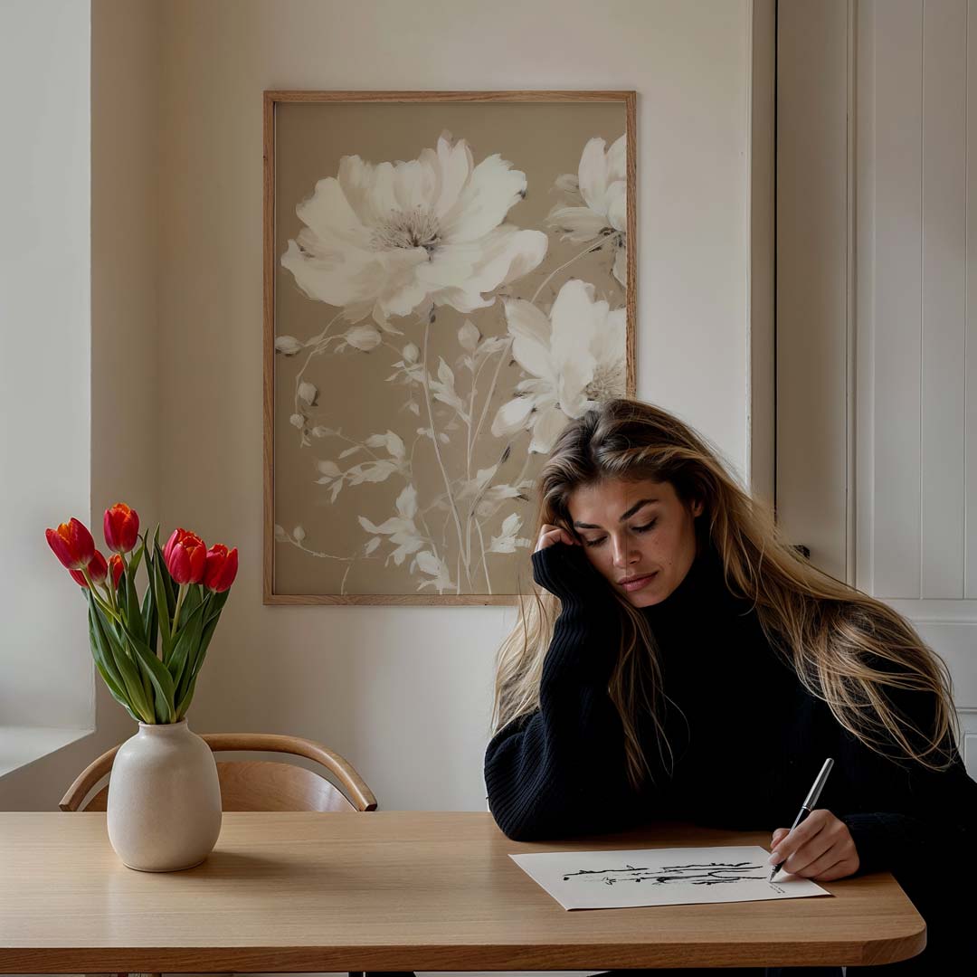 Elegante Bloemenpracht Poster-WallArtistic
