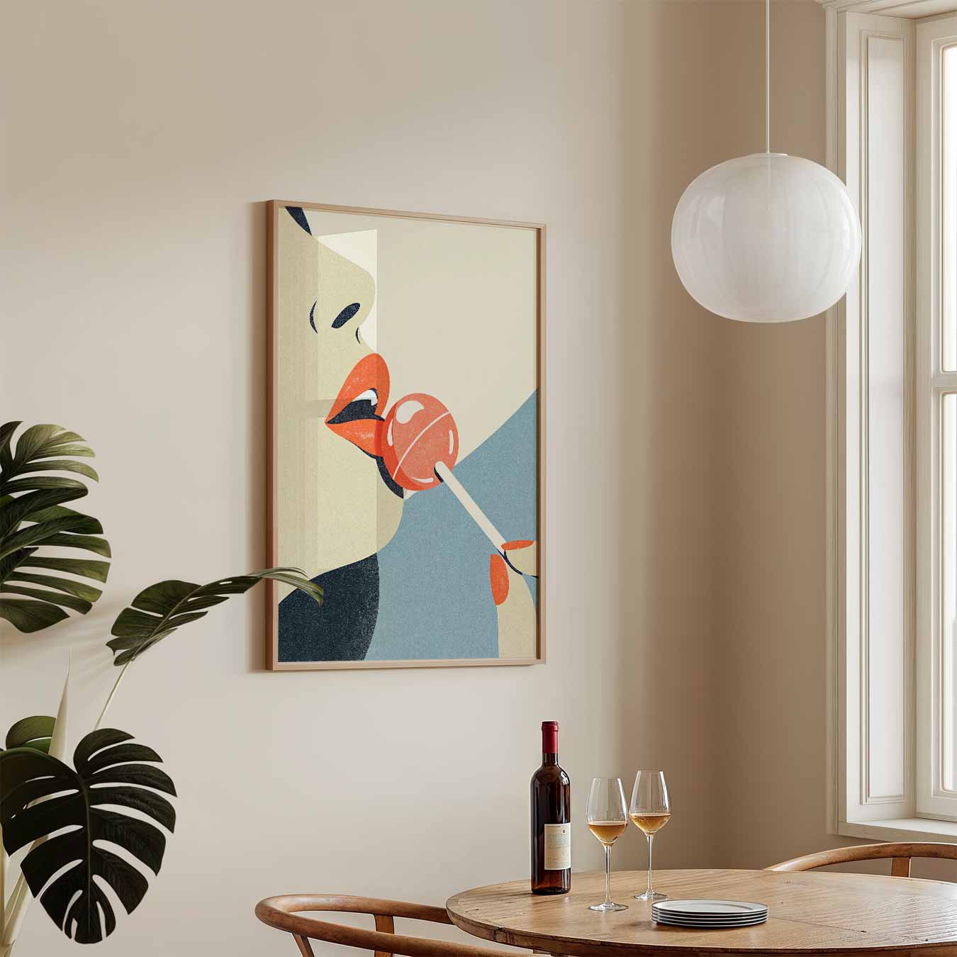 Verleidelijke Lollipop Kunstposter