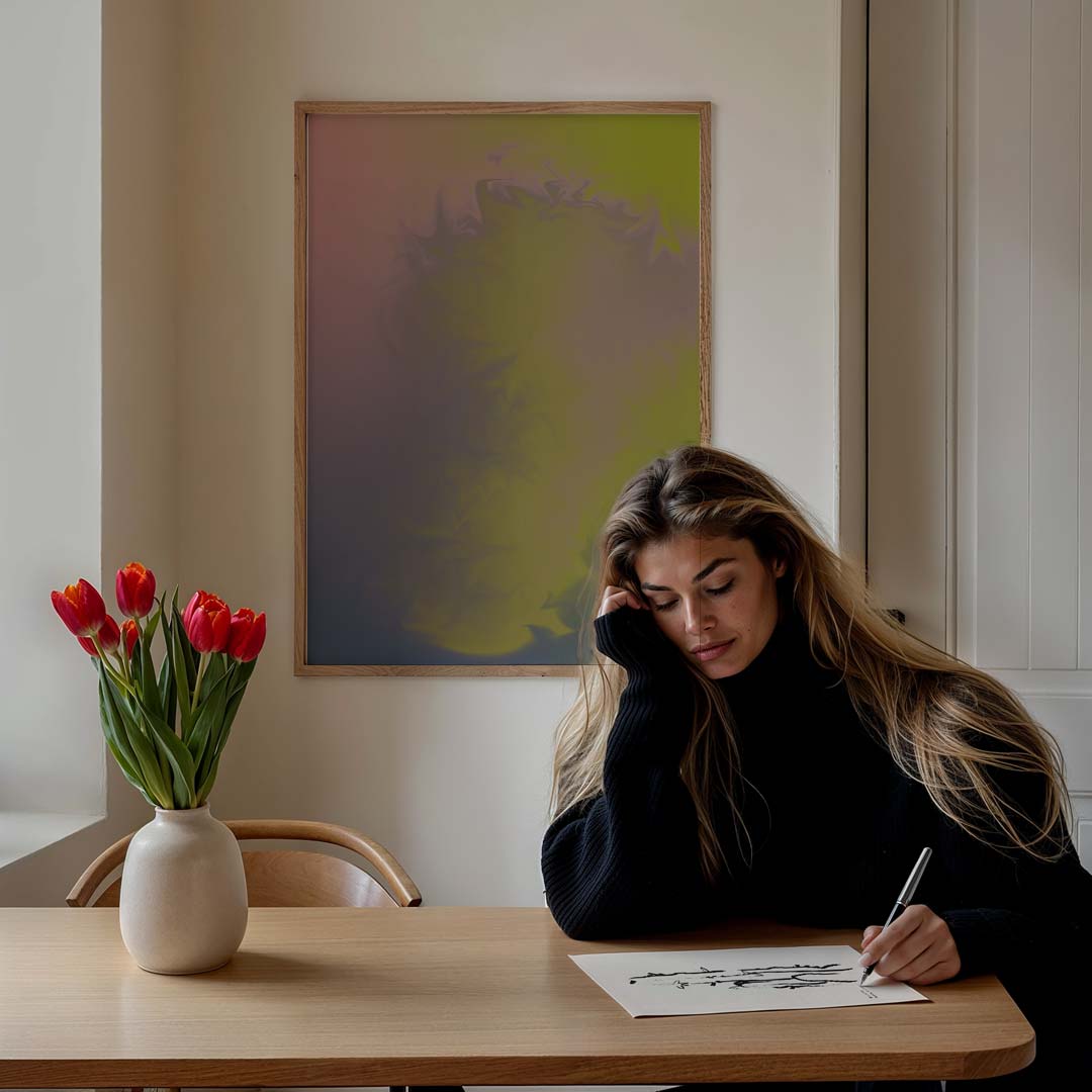 Kleurrijke Dromerigheid Poster-WallArtistic