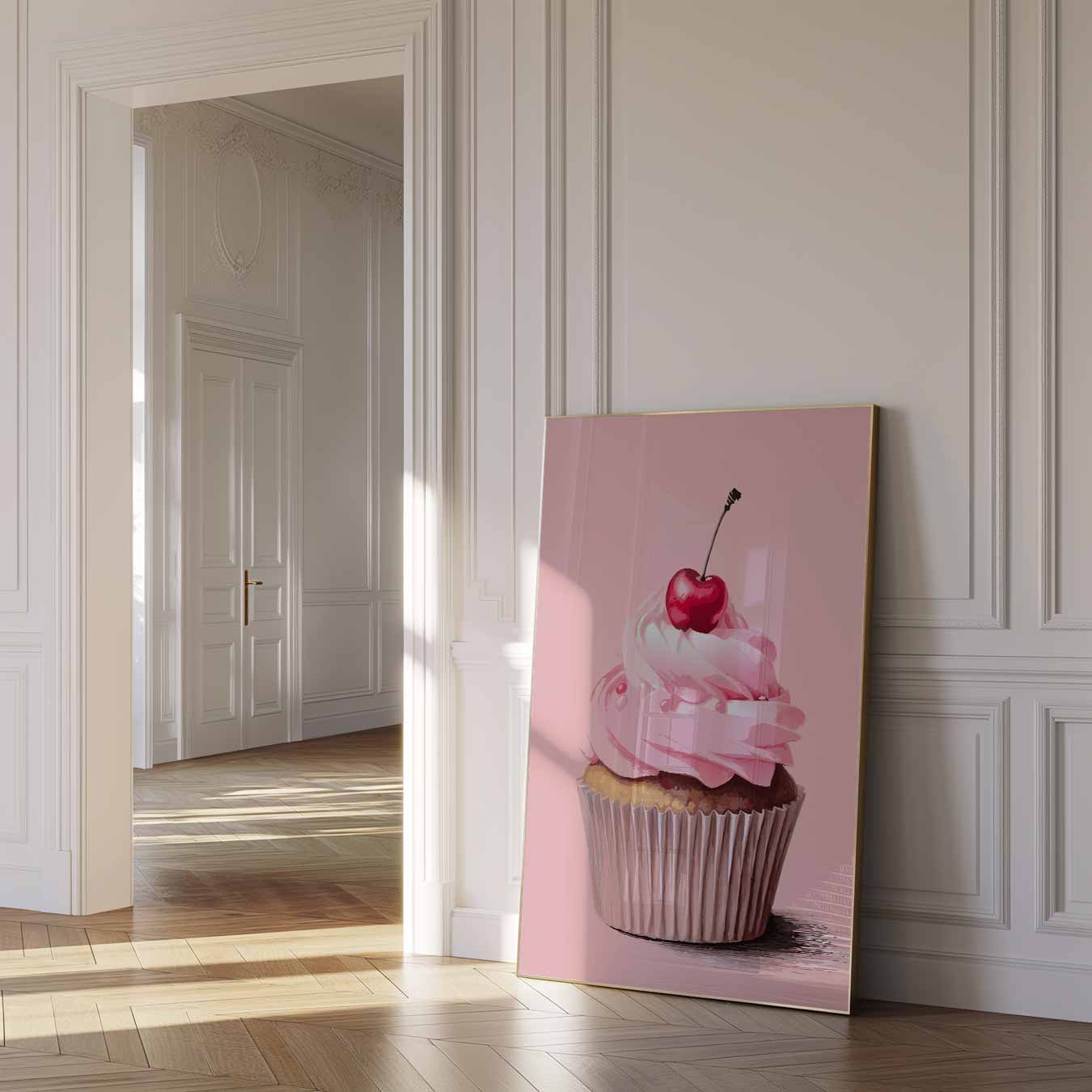 Cupcake met Kersje Poster