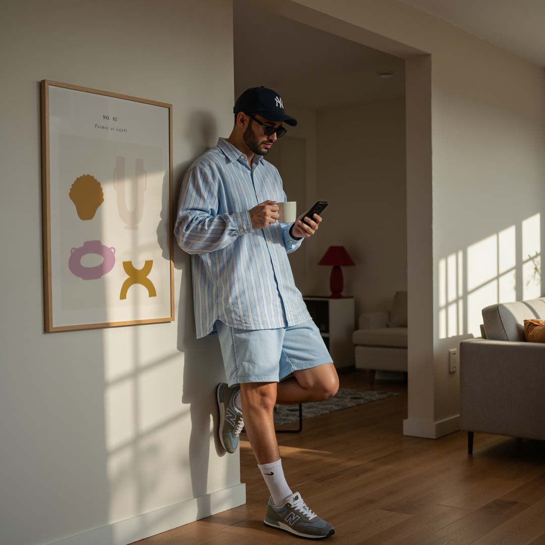 Abstracte Vormen & Vazen Poster-WallArtistic