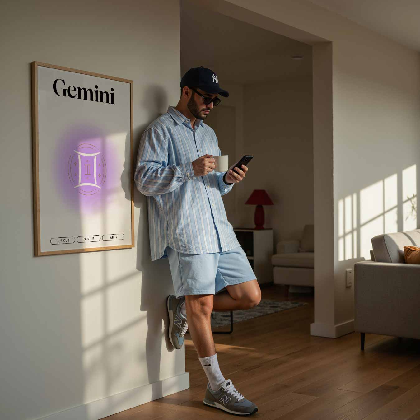 Zodiac Gemini Poster-WallArtistic