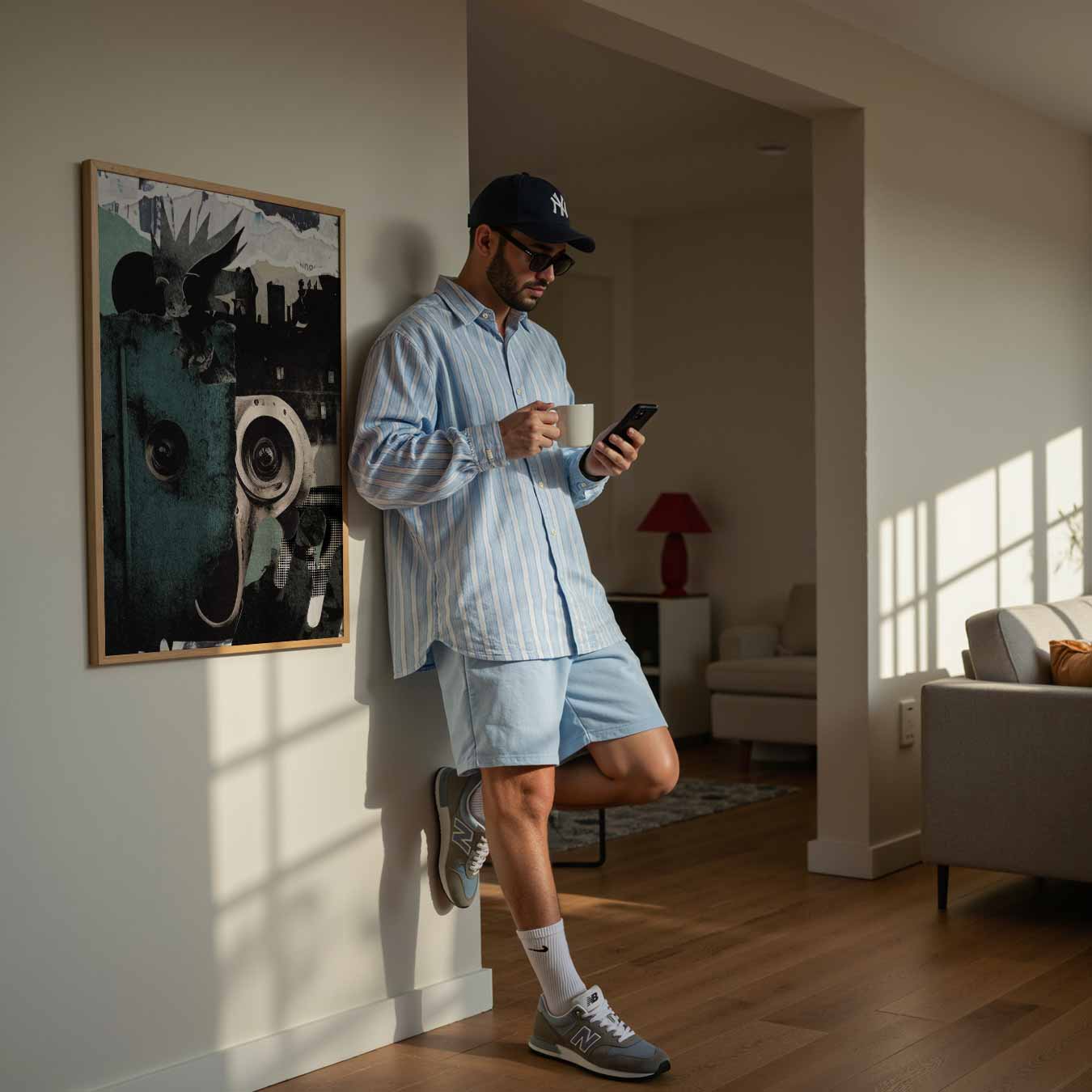 Abstracte Stadse Collage Poster-WallArtistic