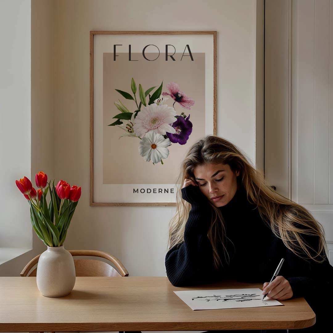 Moderne Flora Bloemenposter-WallArtistic