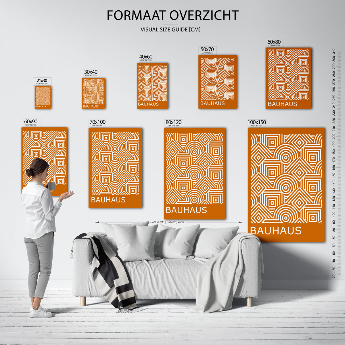 Lijnenspel en patronen Poster