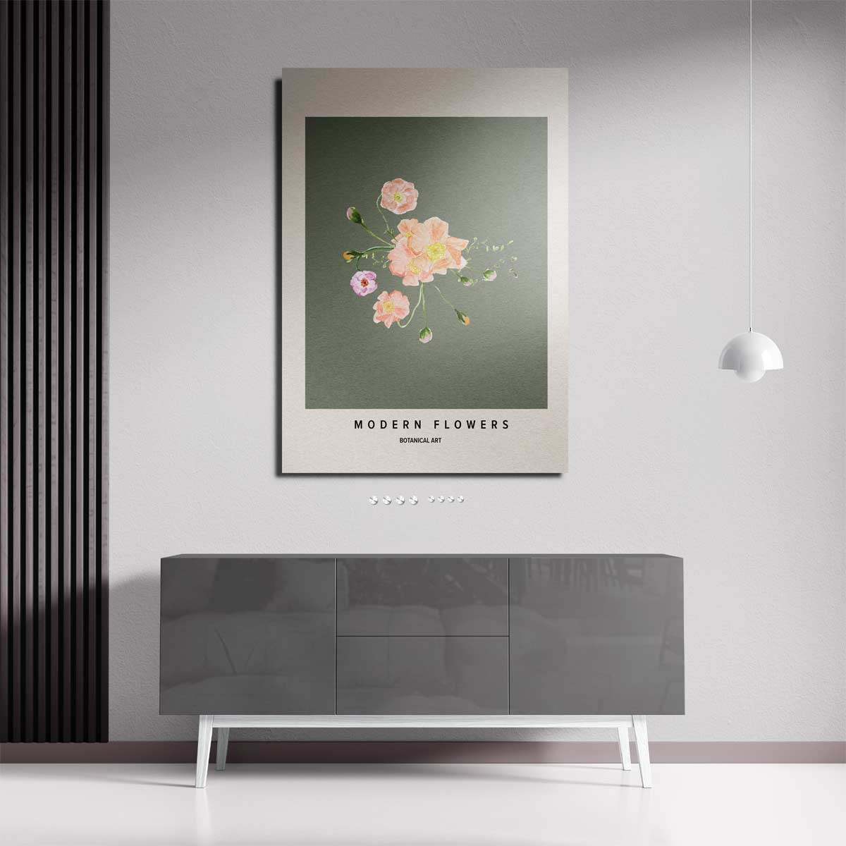 Bloemige Moderniteit Kunstwerk-canvas-dibond-plexiglas-wanddecoratie-WallArtistic