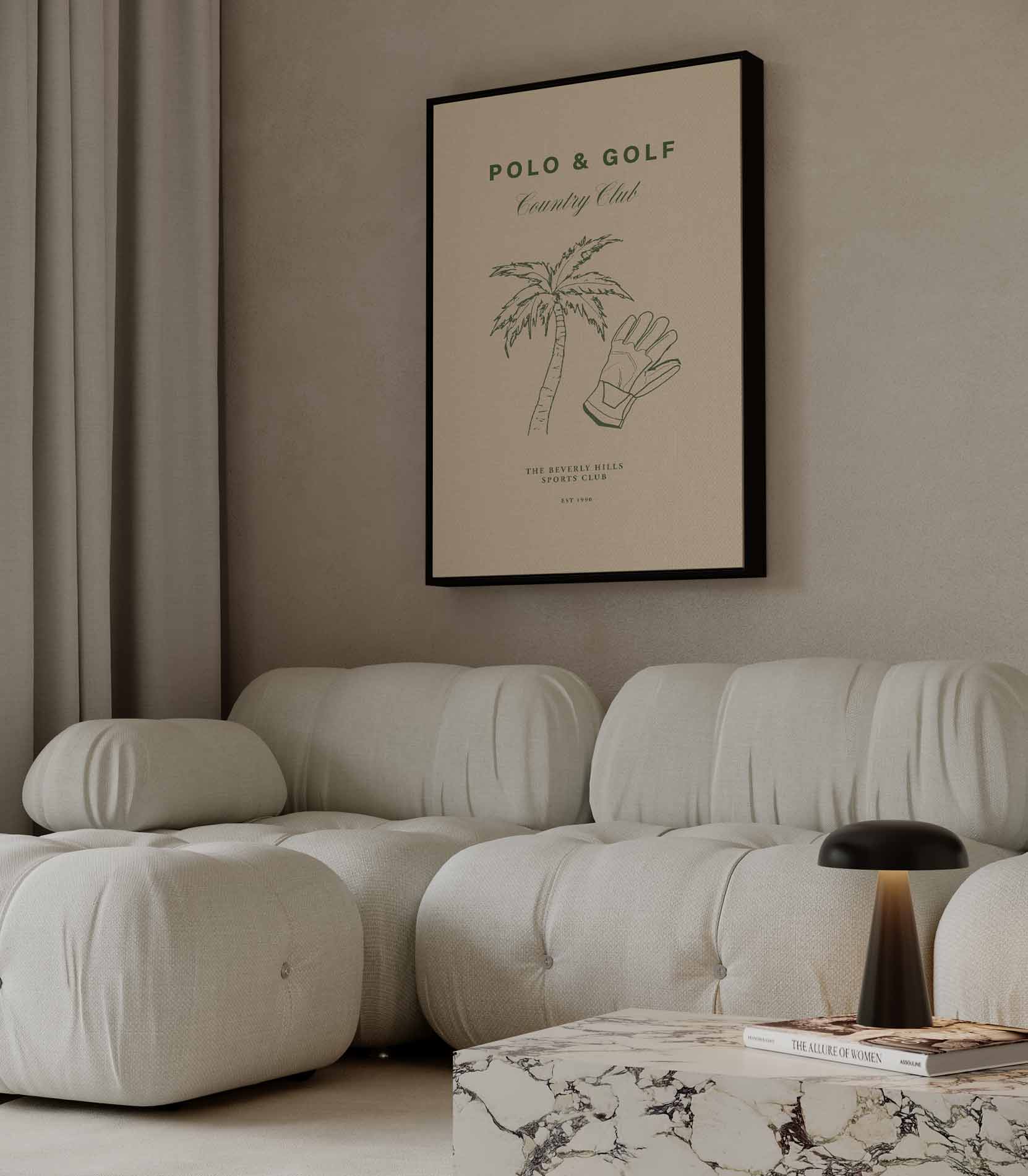 Stijlvolle Palm en Handschoen Poster