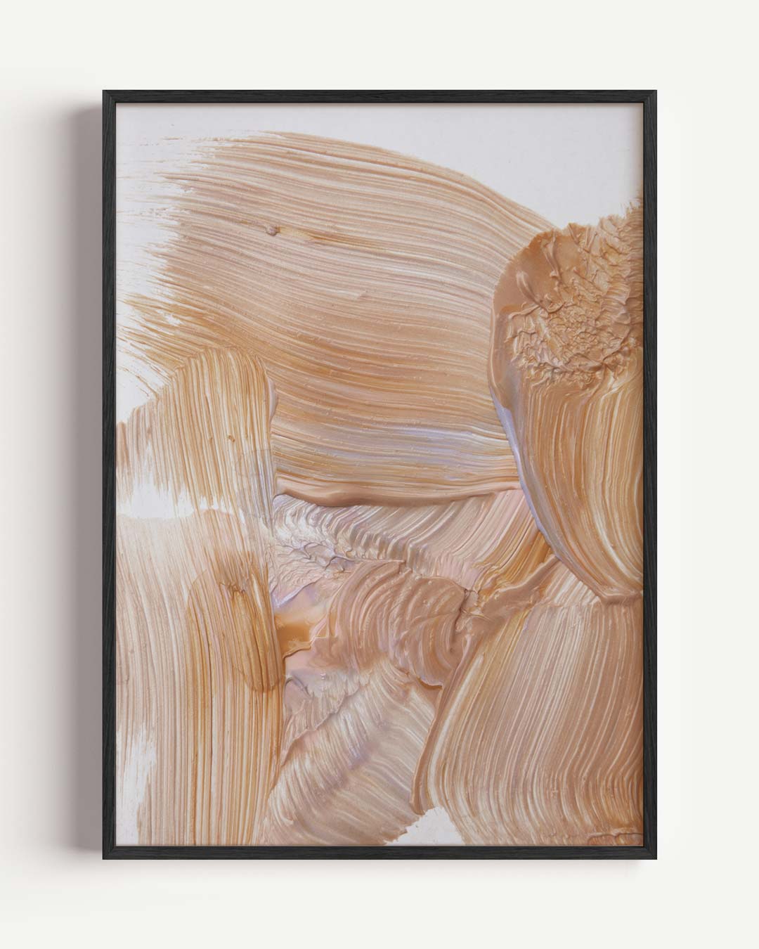 Zachte Aardetinten Abstracte Kunstposter-WallArtistic