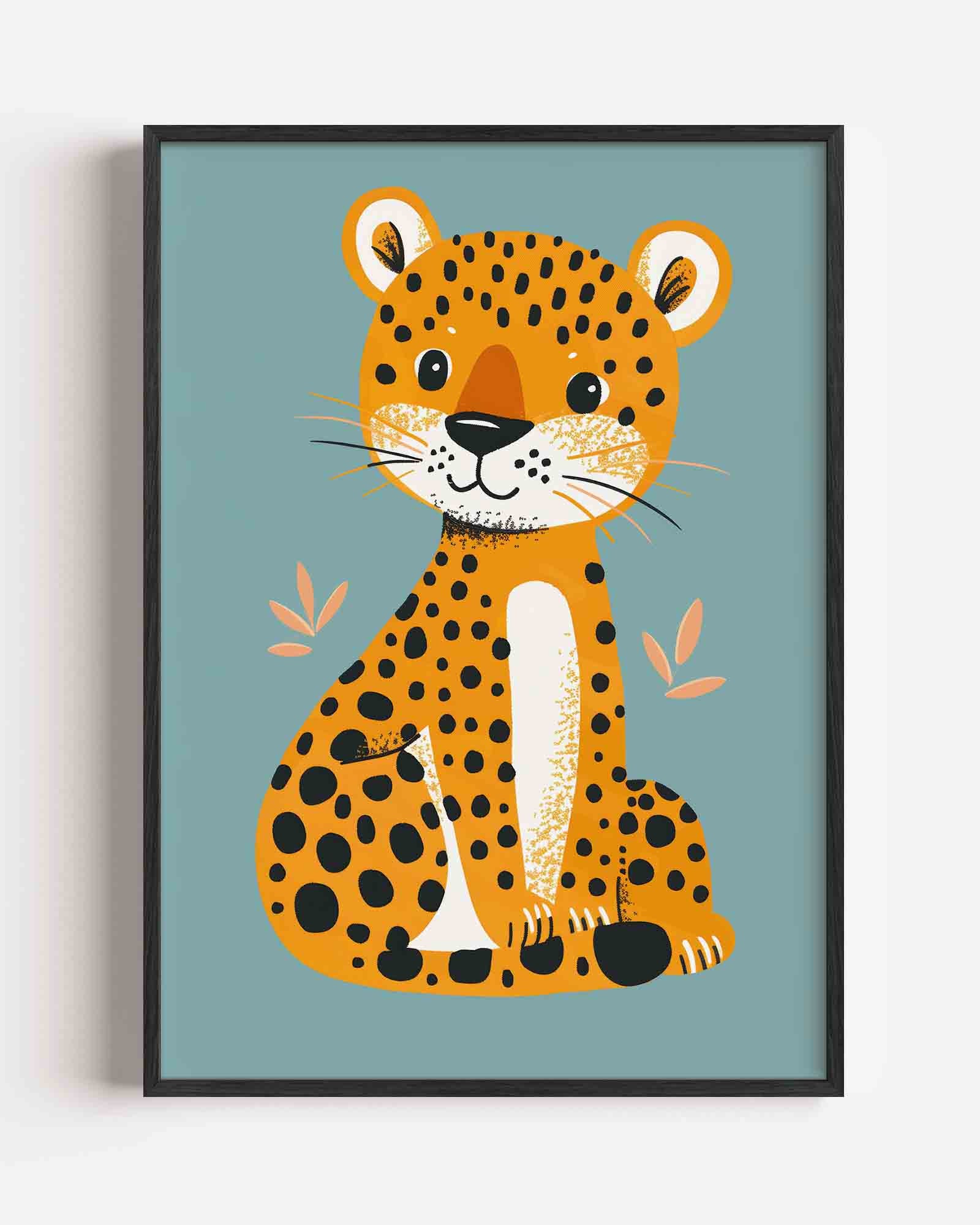 Schattige luipaard Poster