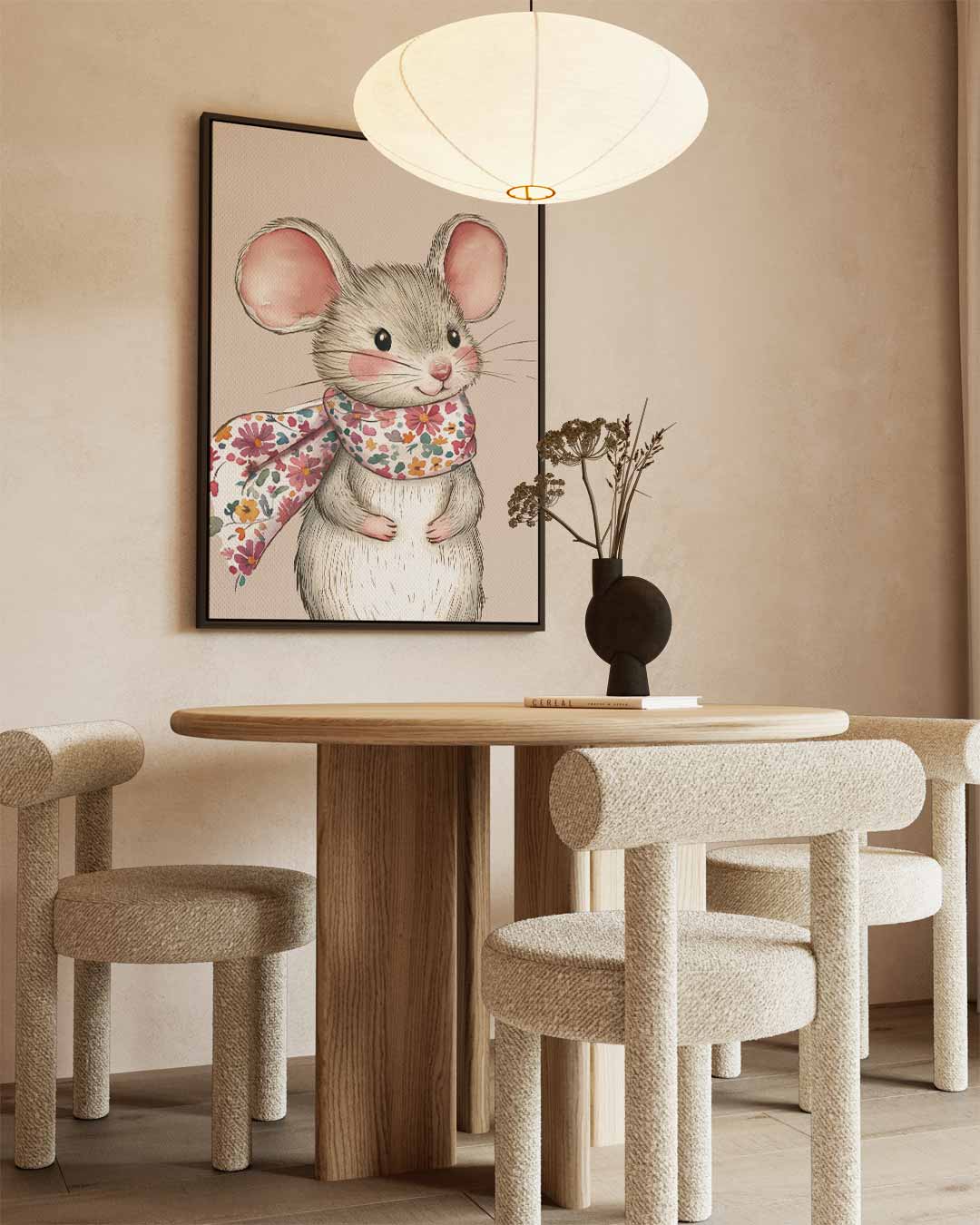Schattige Muismomenten Kunstwerk-canvas-dibond-plexiglas-wanddecoratie-WallArtistic