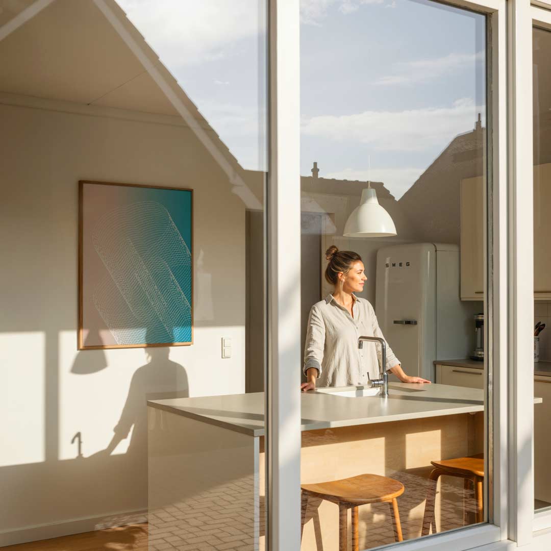 Abstracte Golfbewegingen Poster-WallArtistic