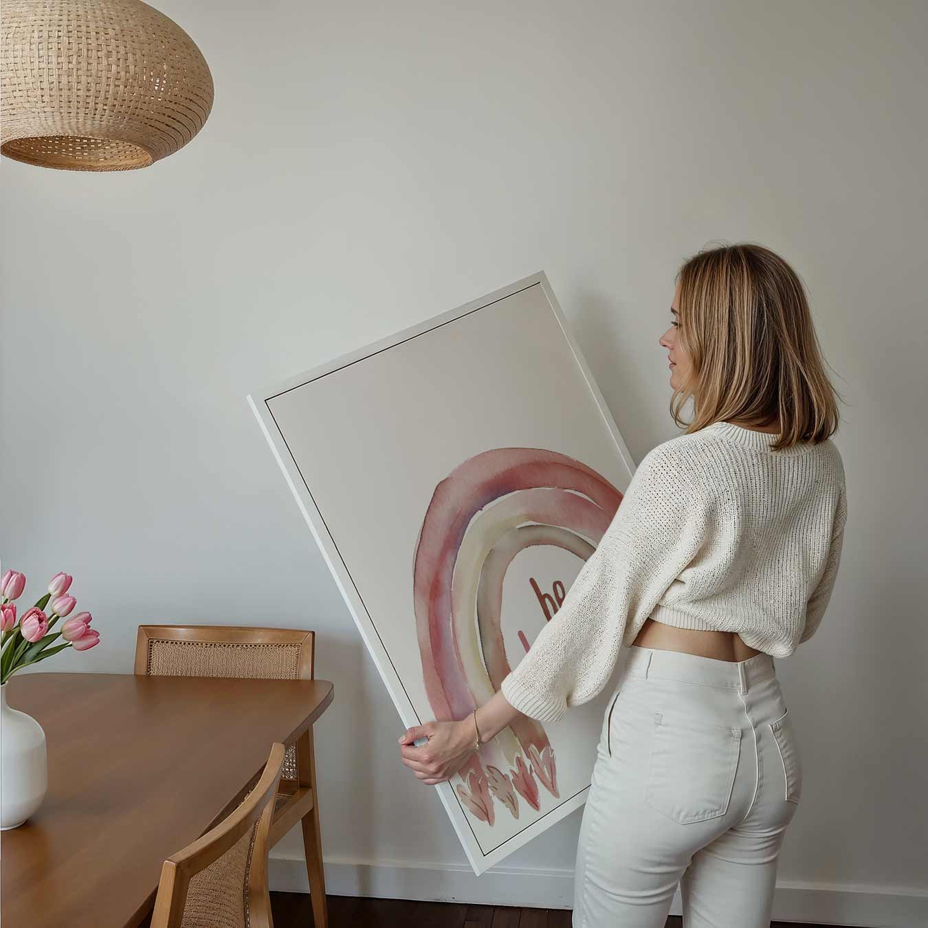 Moedige Regenboog Poster-WallArtistic