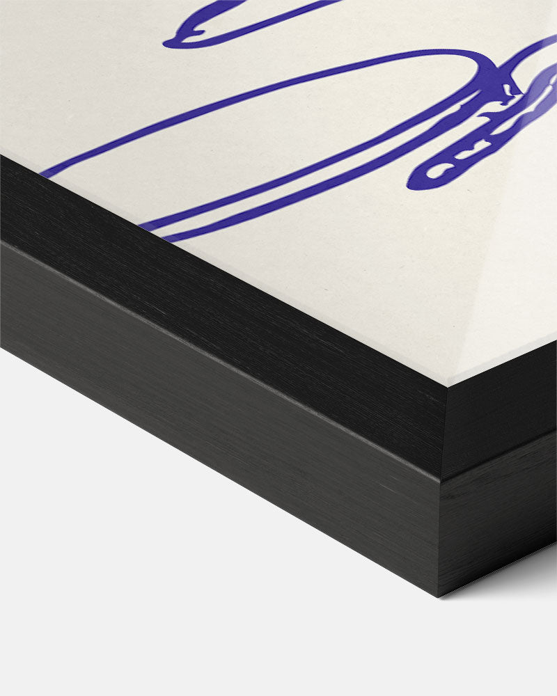 Scandinavische Wijnavond Illustratie Poster-WallArtistic