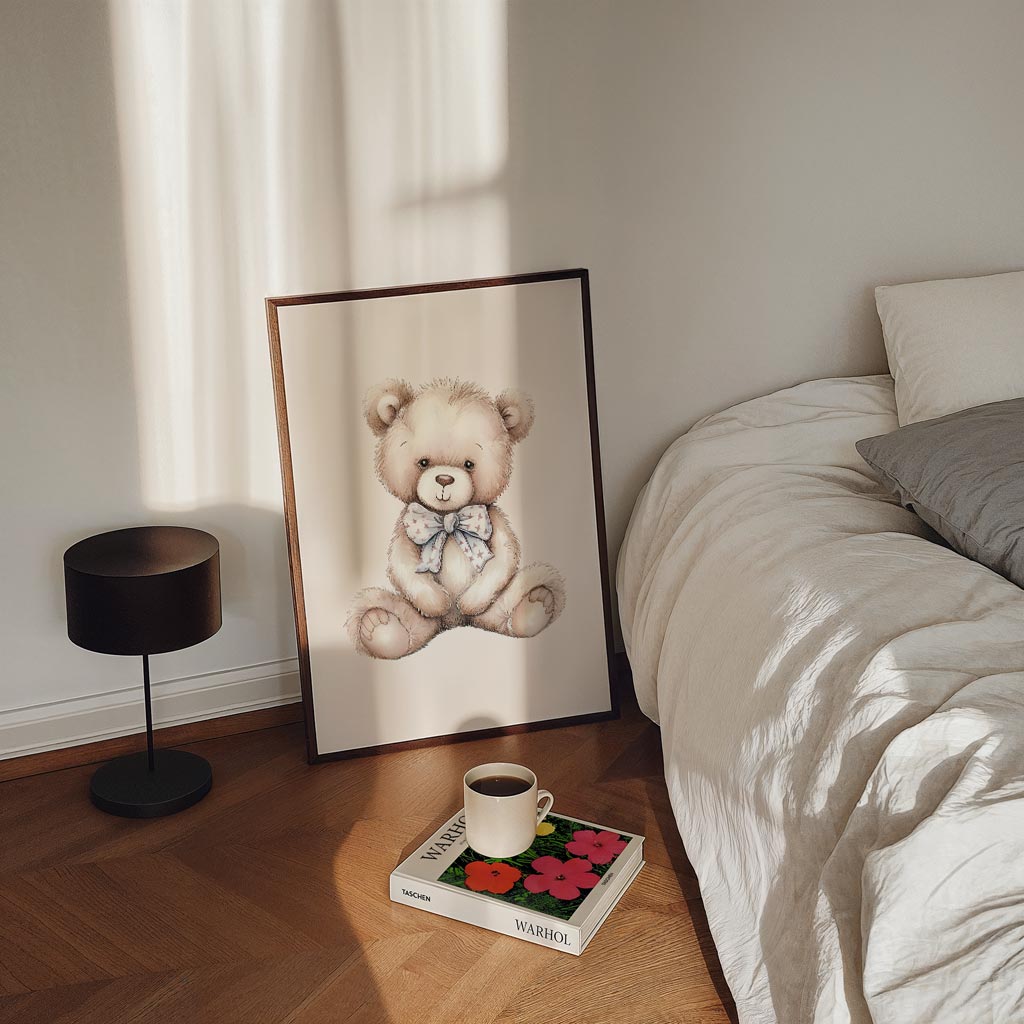 Schattige Teddybeer Poster-WallArtistic