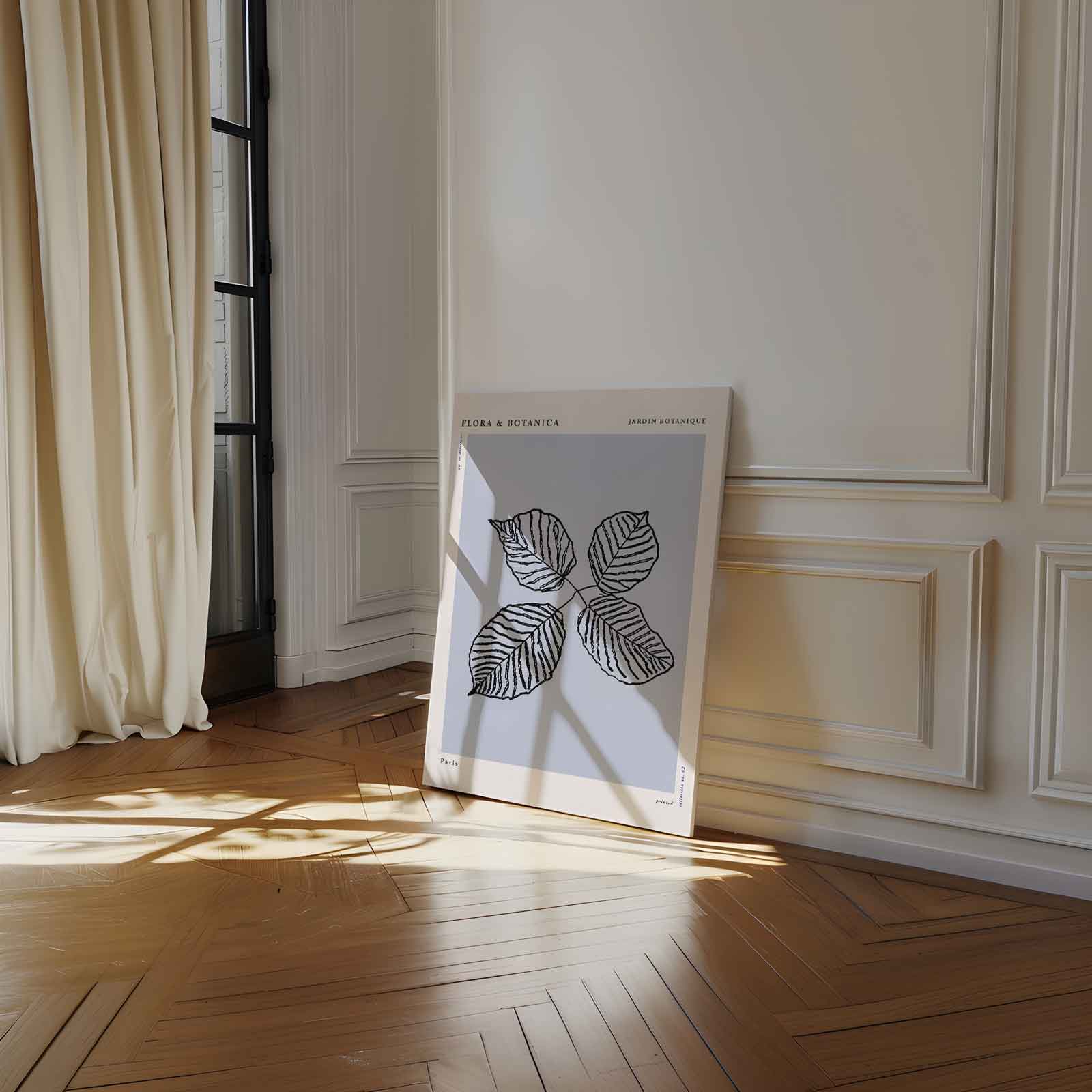 Botanische Bladeren Print Kunstwerk-canvas-dibond-plexiglas-wanddecoratie-WallArtistic