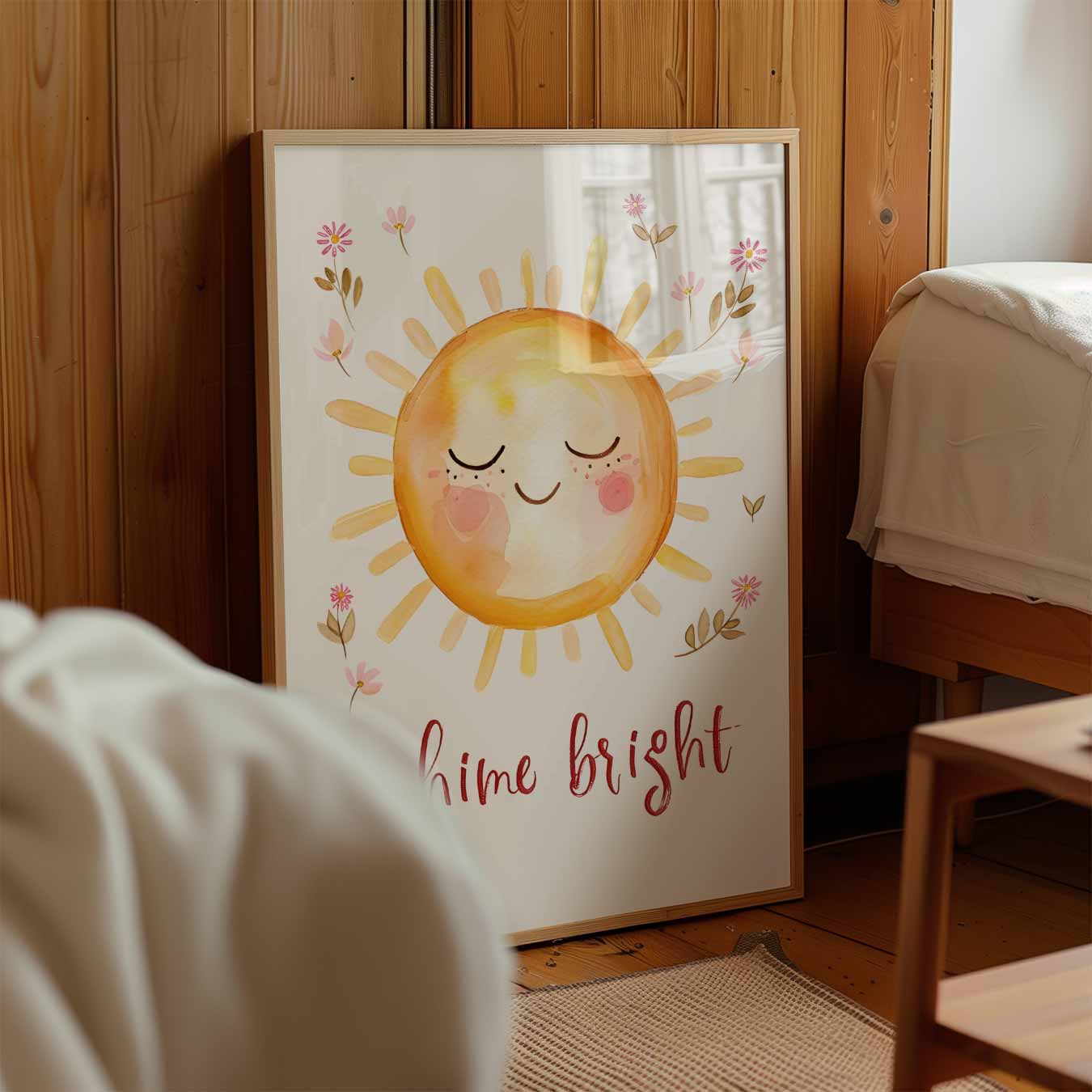 Stralende Zon Bloemenposter